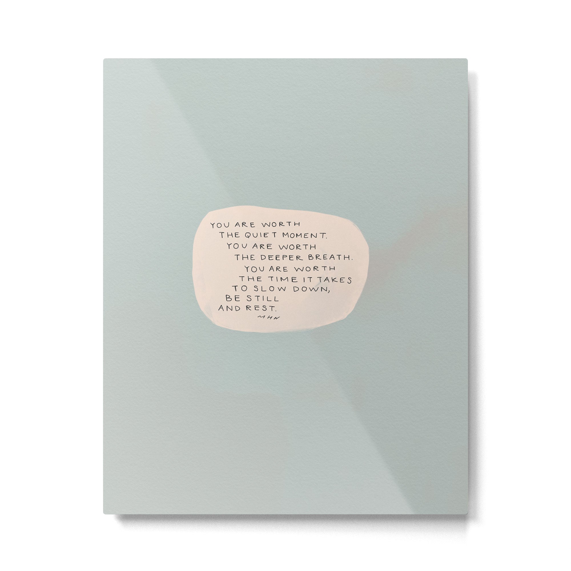 Be Still And Rest. Metal Print | TeksDecor