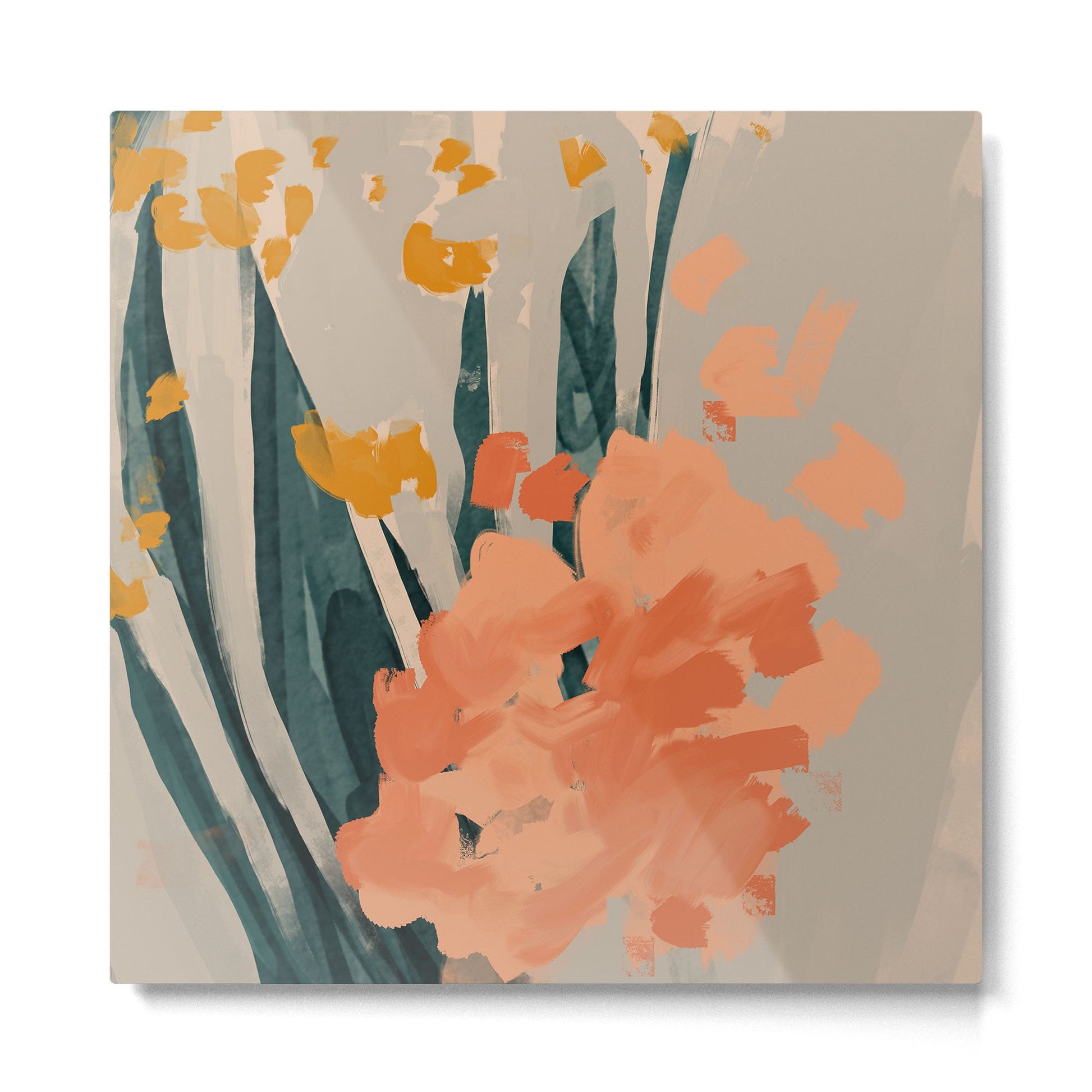 Bouquet Of Summer Citrus Metal Print | TeksDecor
