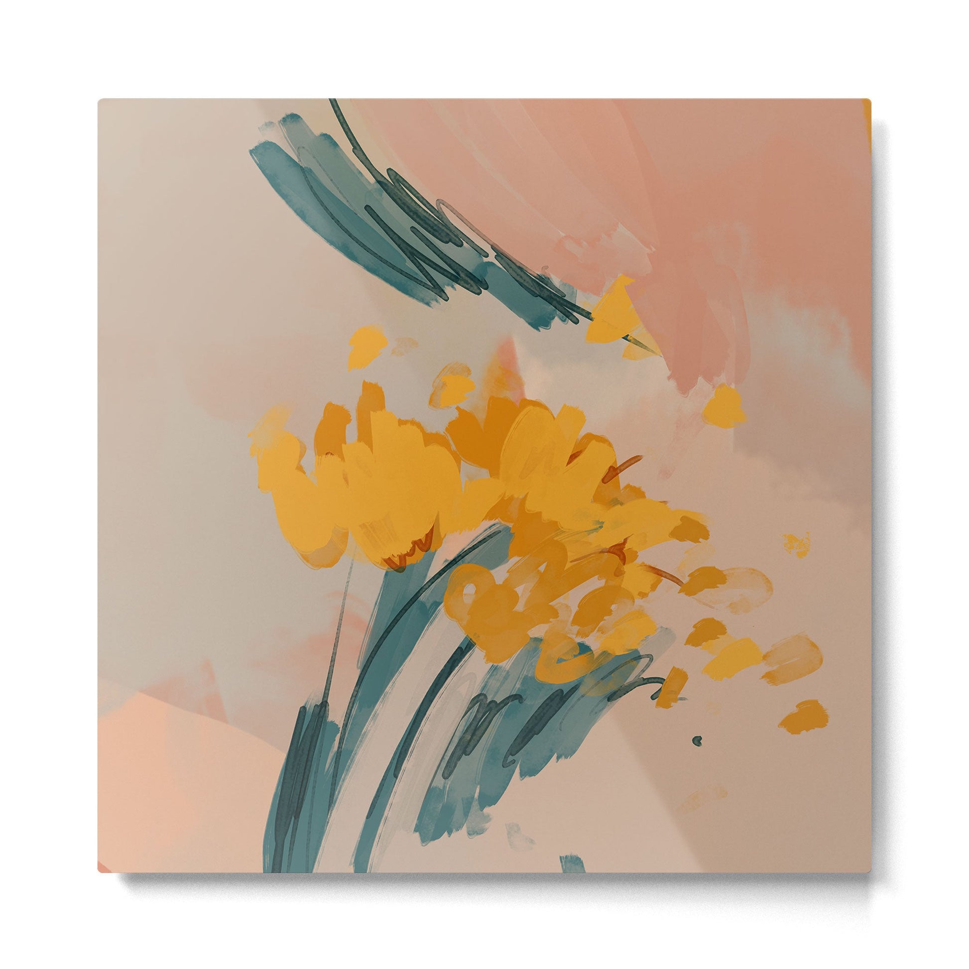 Bouquet Of Summer Sunshine Metal Print | TeksDecor