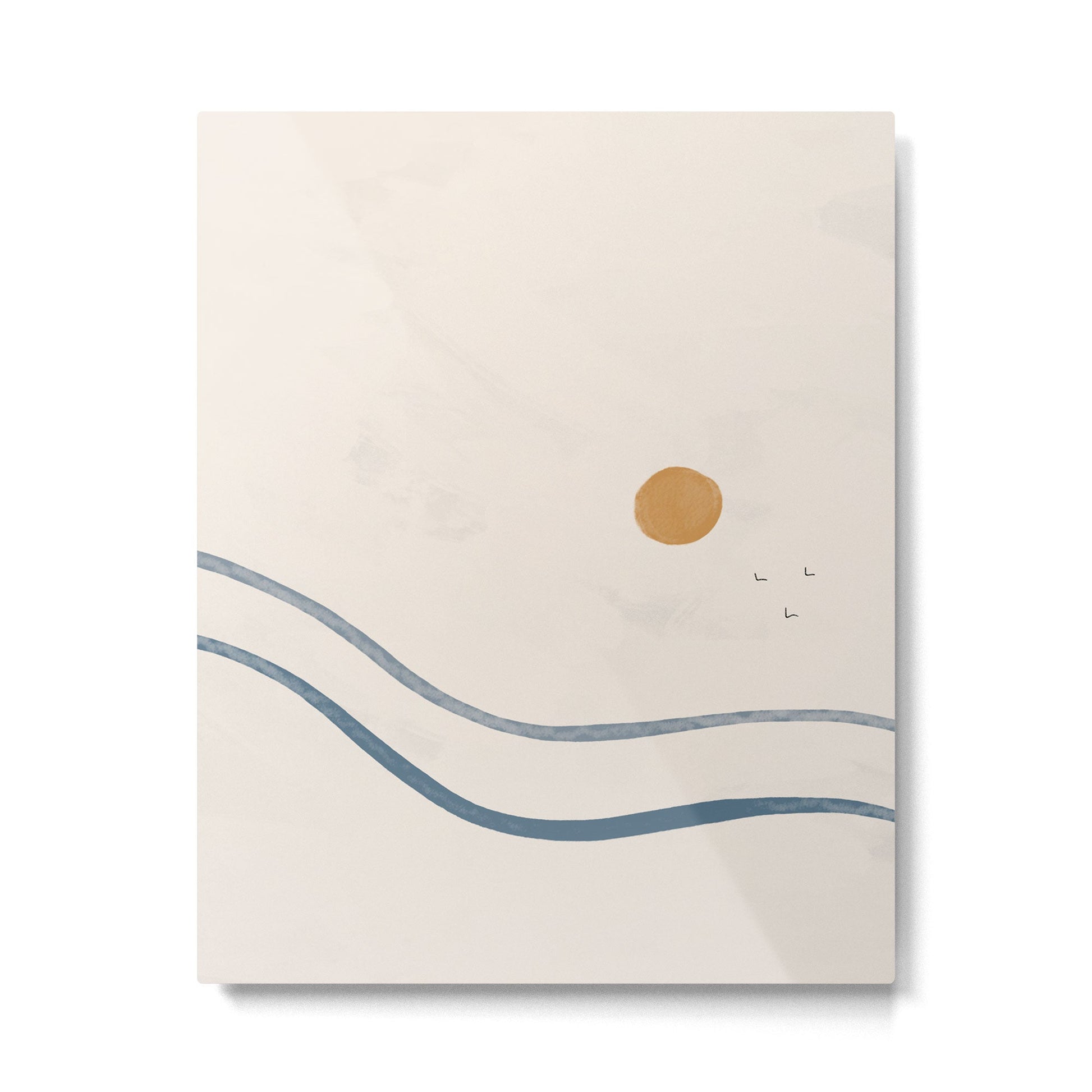 Highway to Sunrise Metal Print | TeksDecor