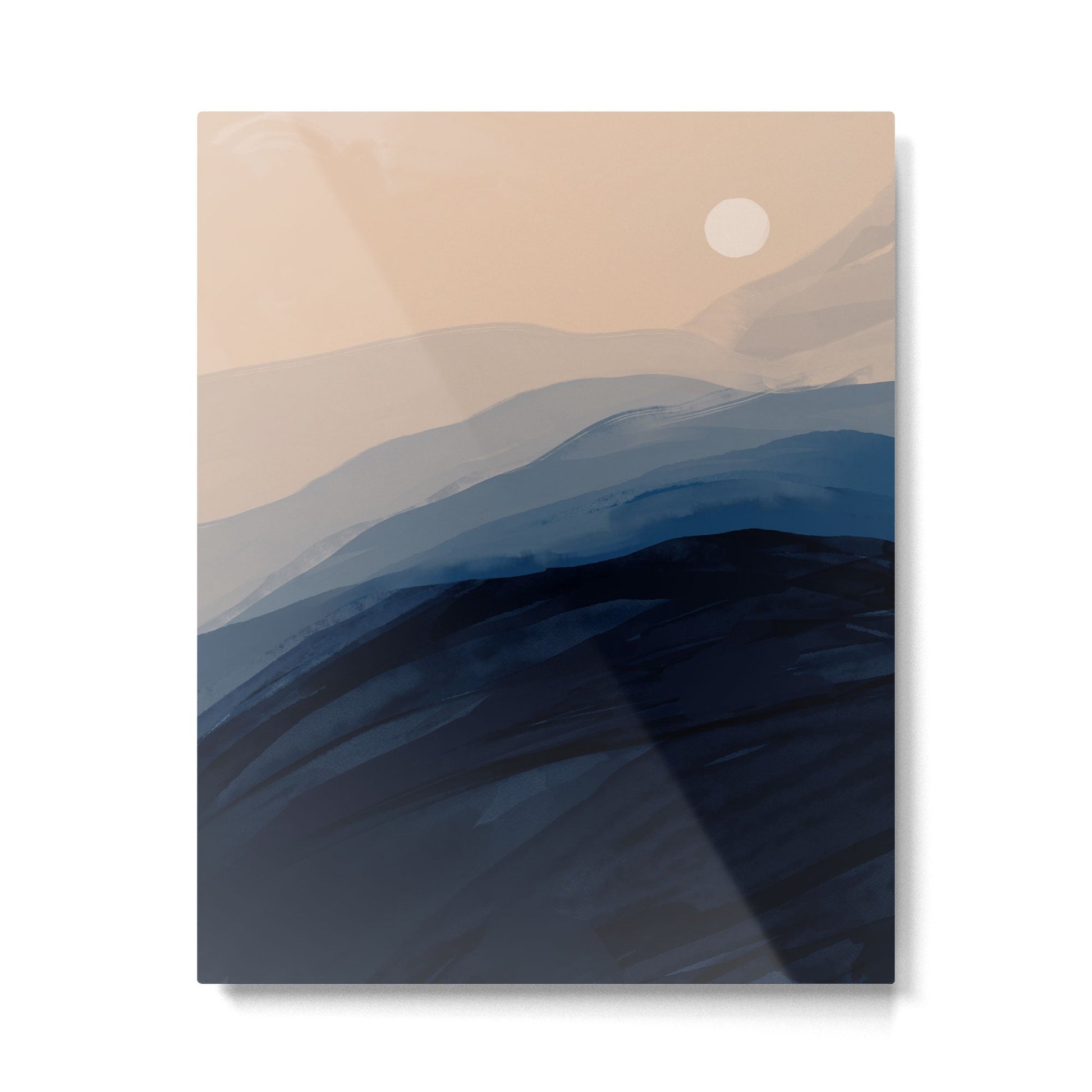Moonlight View Metal Print | TeksDecor