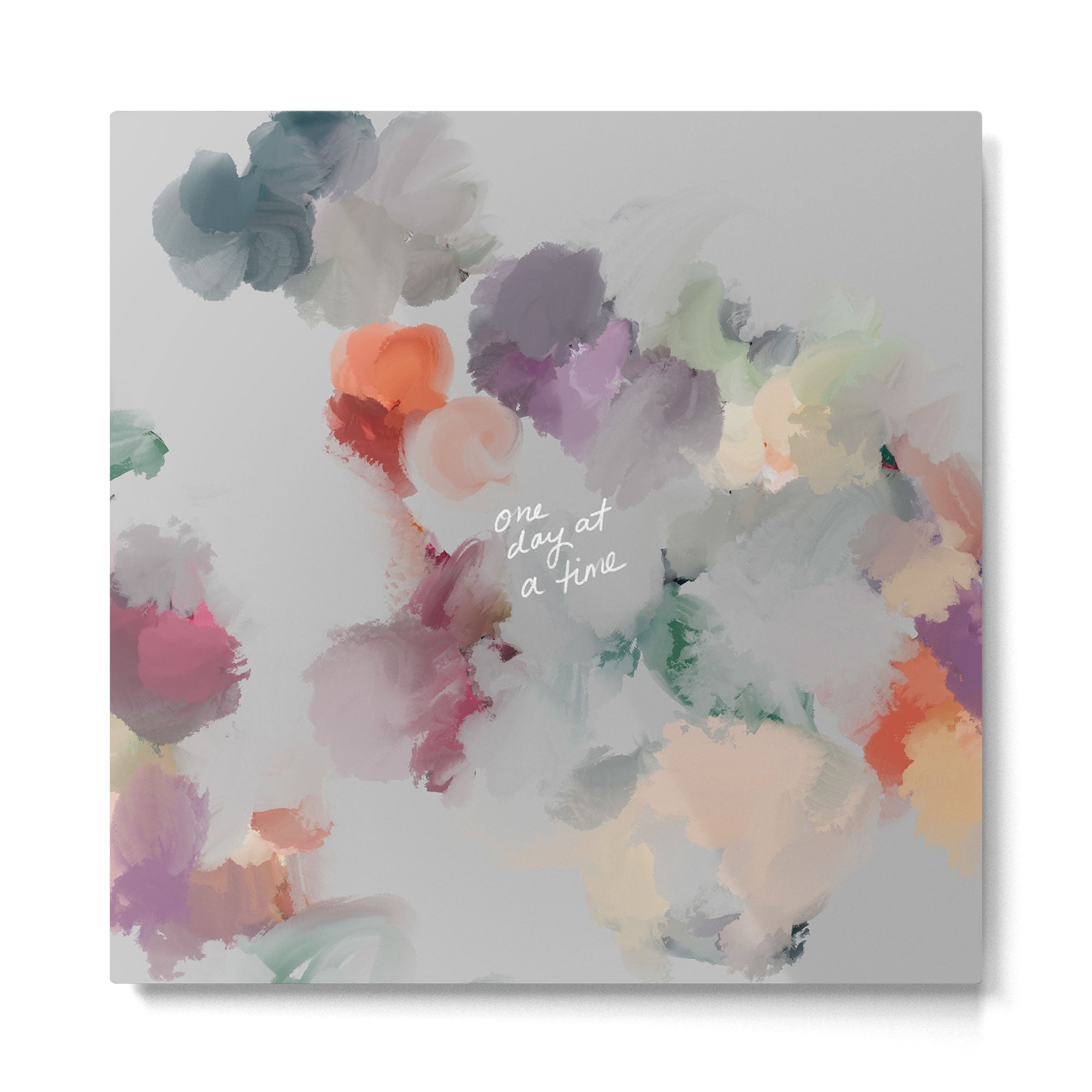 One Day At A Time Metal Print | TeksDecor