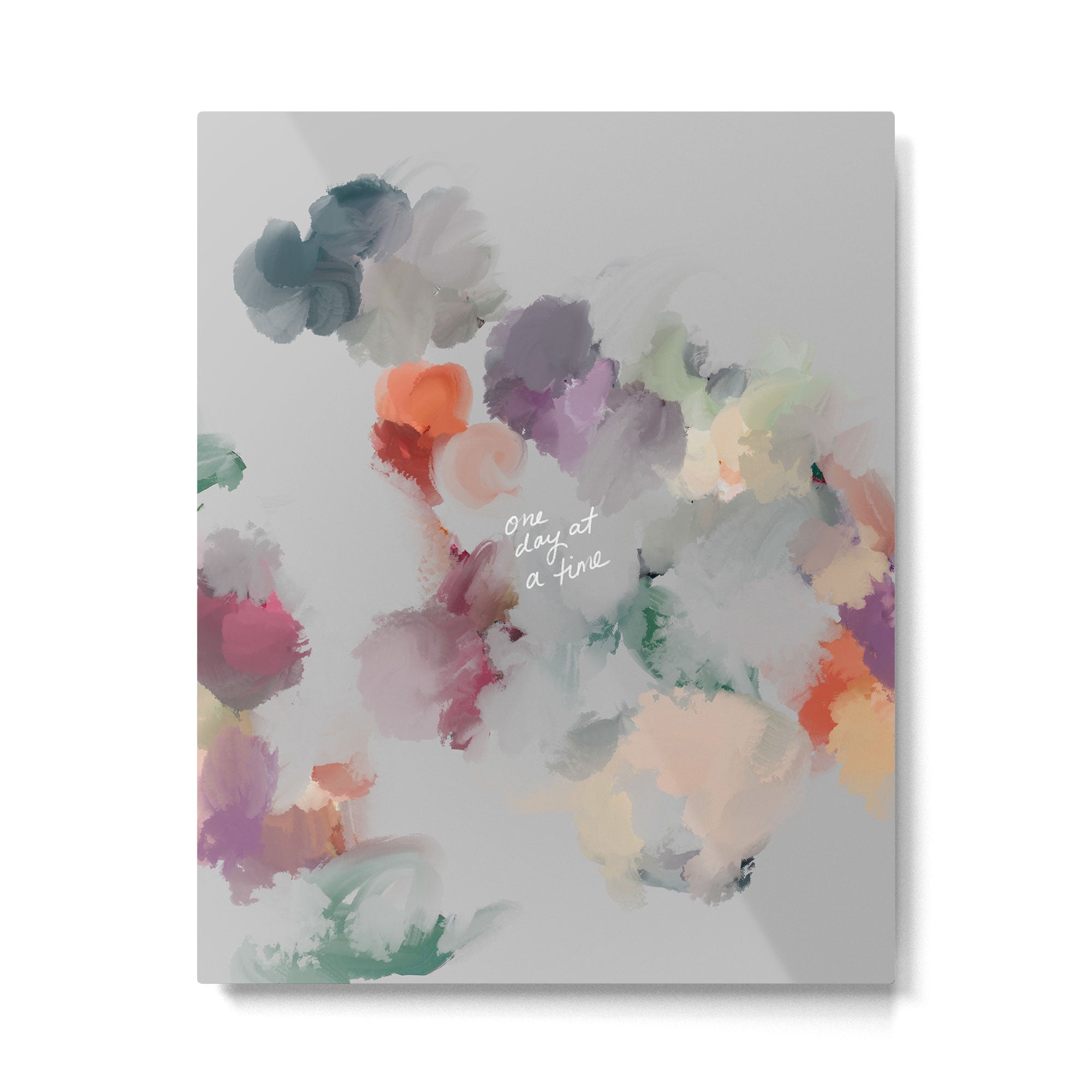 One Day At A Time Metal Print | TeksDecor