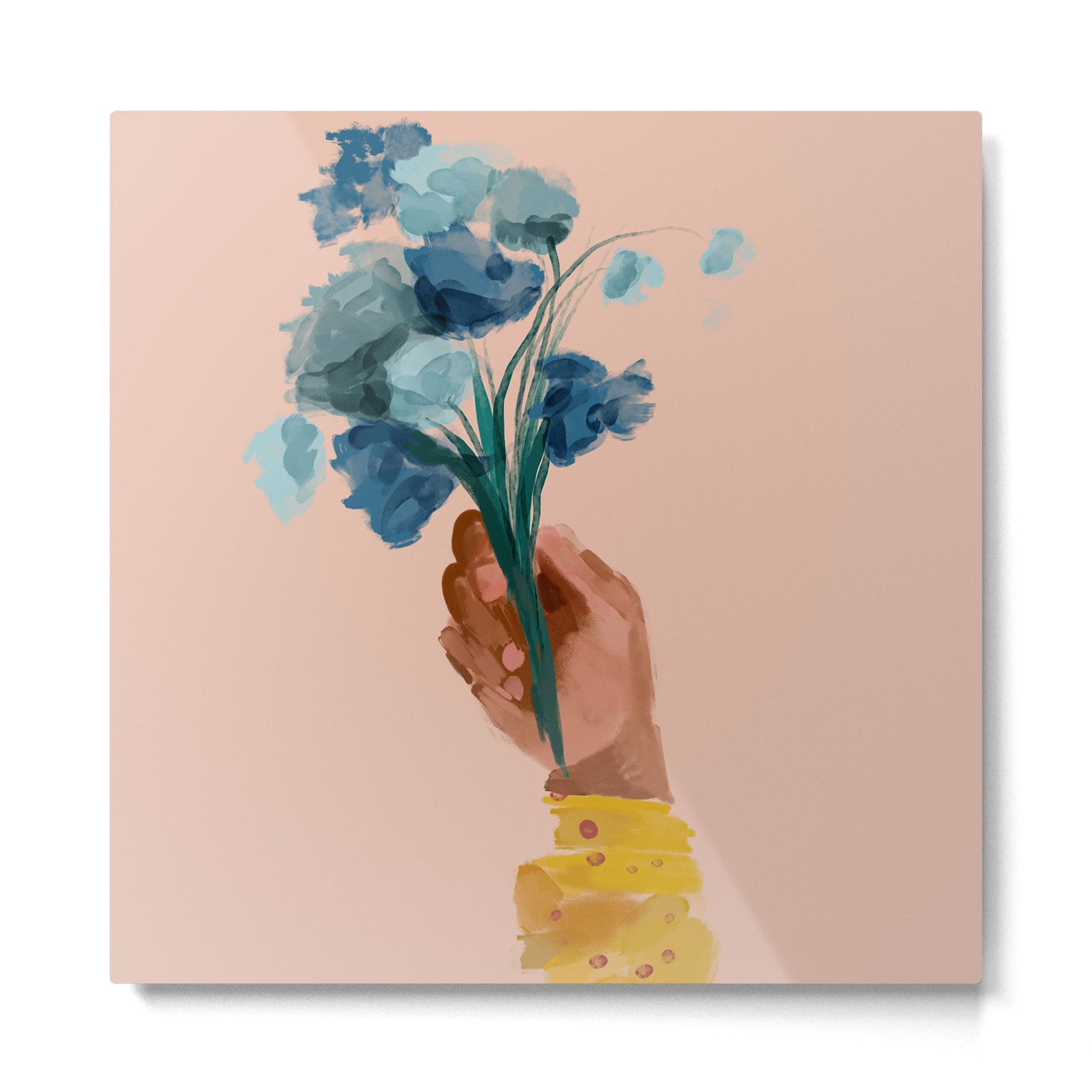 The Floral Feeling Metal Print | TeksDecor