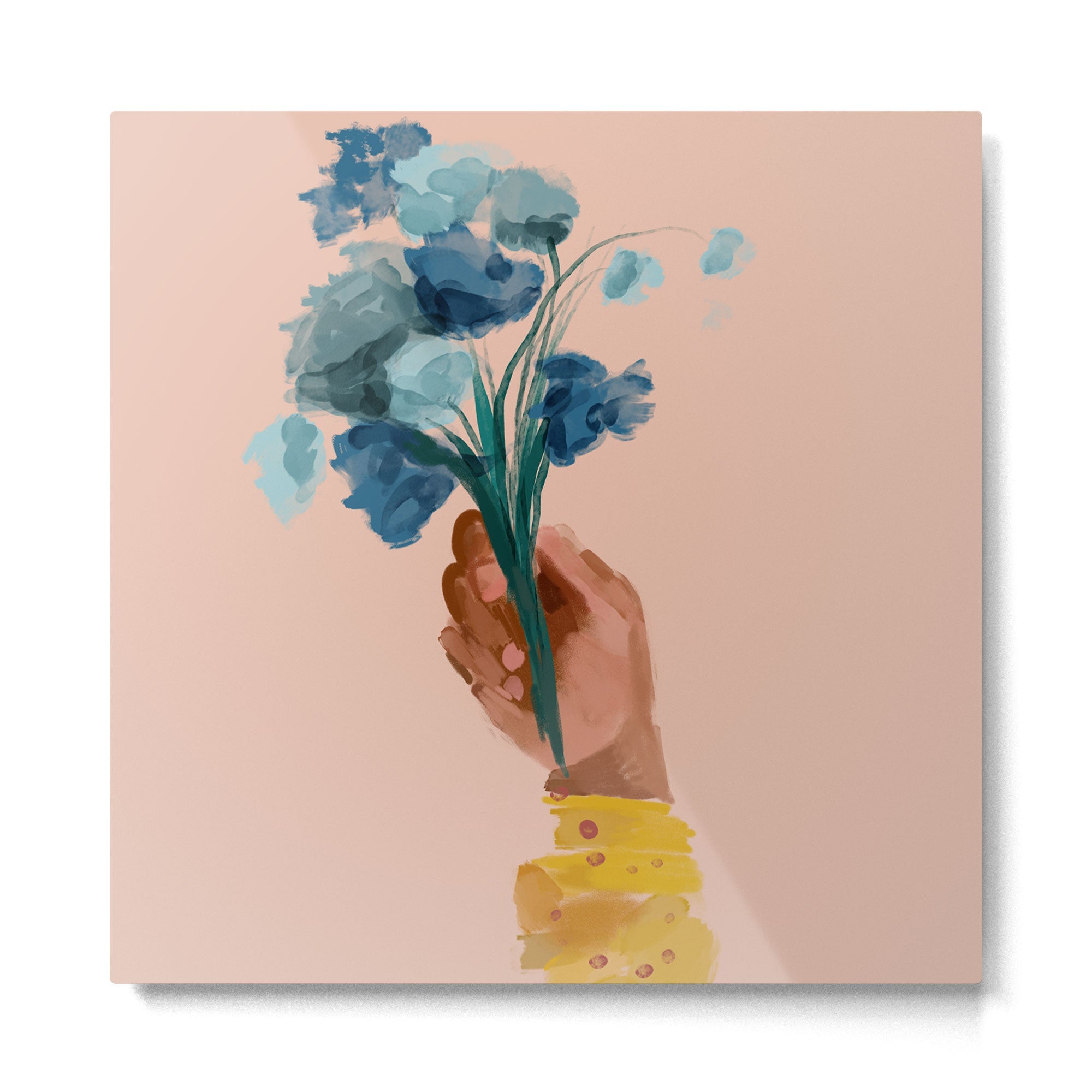 The Floral Feeling Metal Print | TeksDecor