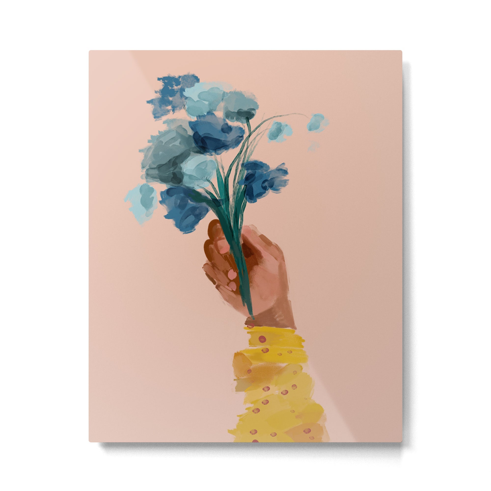 The Floral Feeling Metal Print | TeksDecor