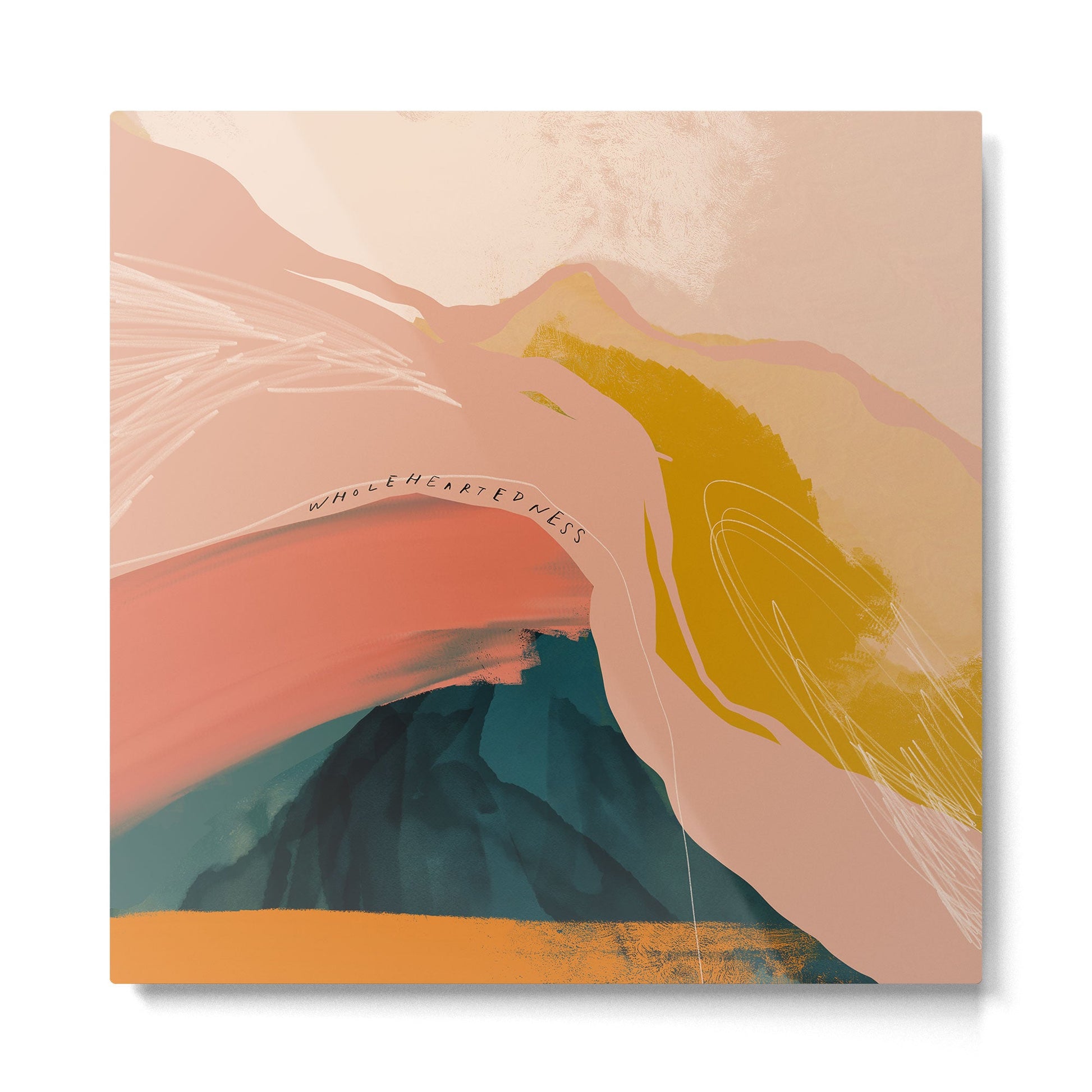 "Wholeheartedness" Metal Print | TeksDecor
