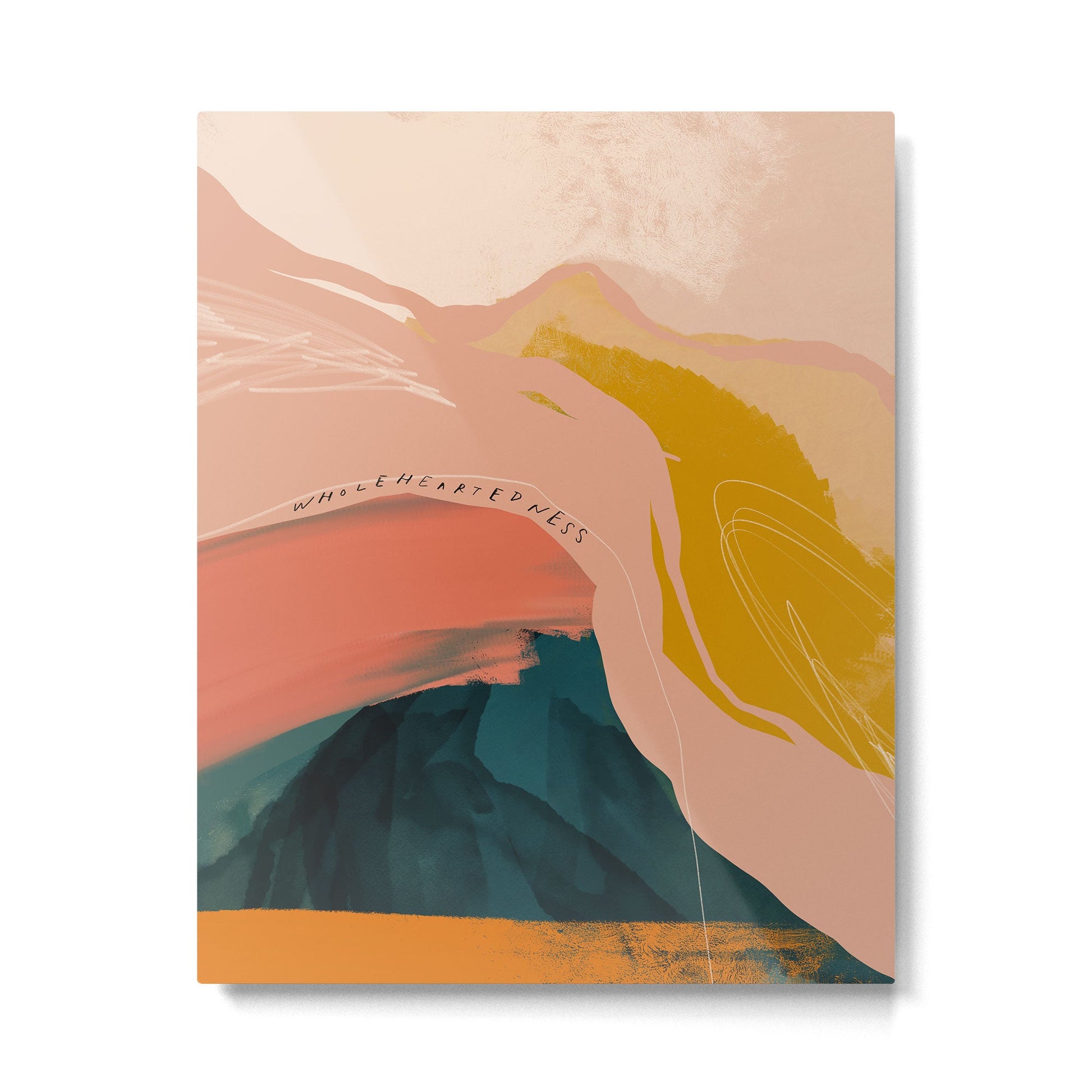 "Wholeheartedness" Metal Print | TeksDecor