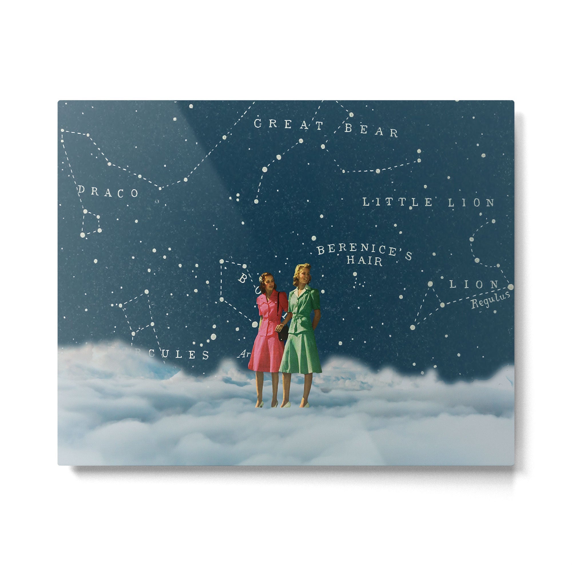 A walk in the Clouds // On Friendship Metal Print | TeksDecor