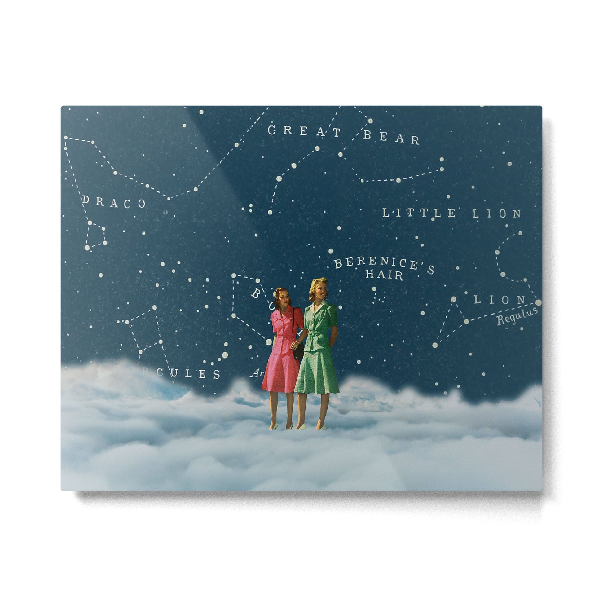A walk in the Clouds // On Friendship Metal Print | TeksDecor