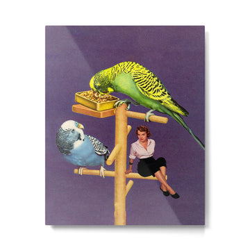 Birdie Metal Print | TeksDecor