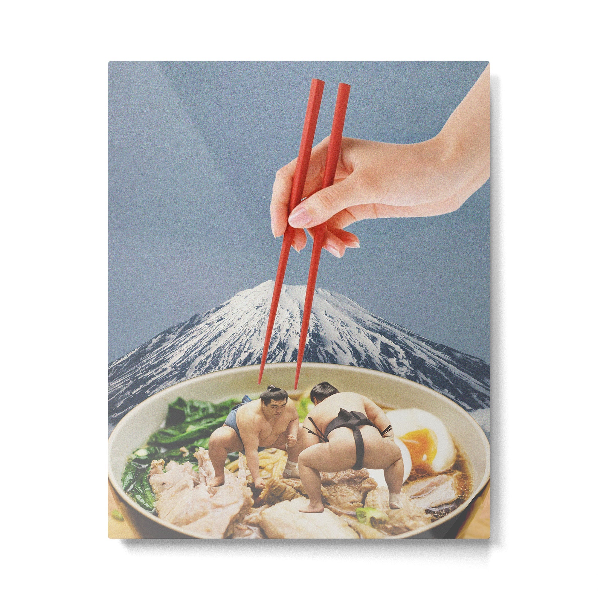 Fuji, Sumo, Ramen // Japan Love Metal Print | TeksDecor