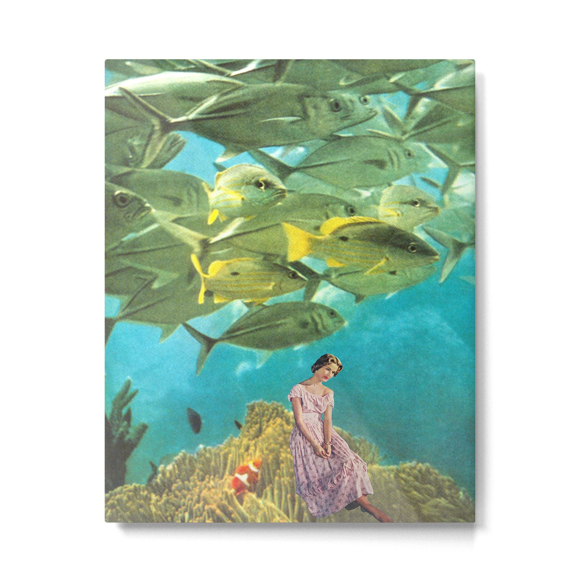 It's Lonely Down Here' // Under the Sea Metal Print | TeksDecor