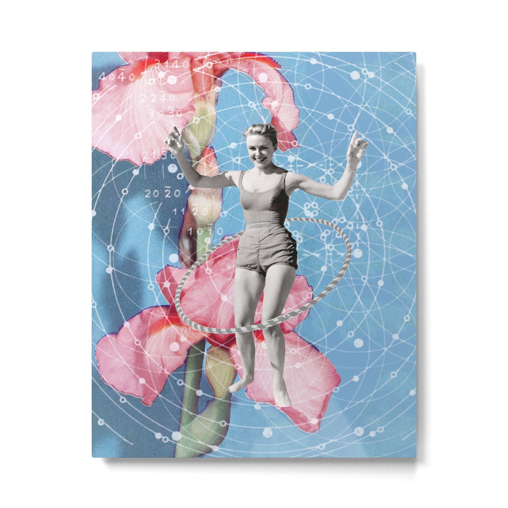 On Joy // Hula-hooping Metal Print | TeksDecor