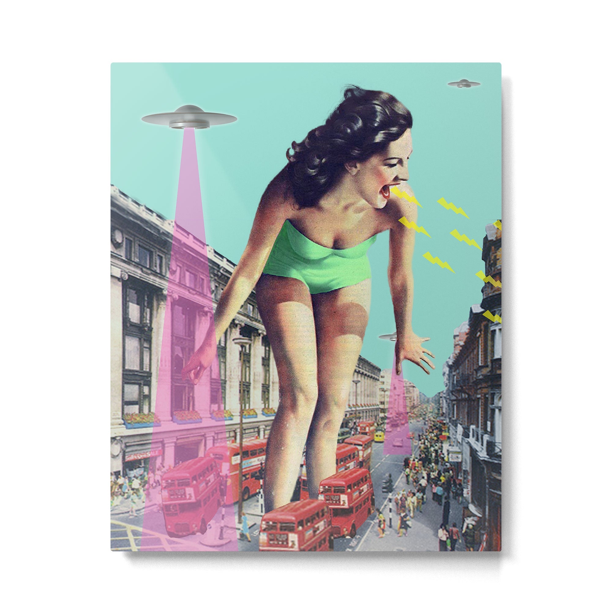 Rush Hour Madness Metal Print | TeksDecor