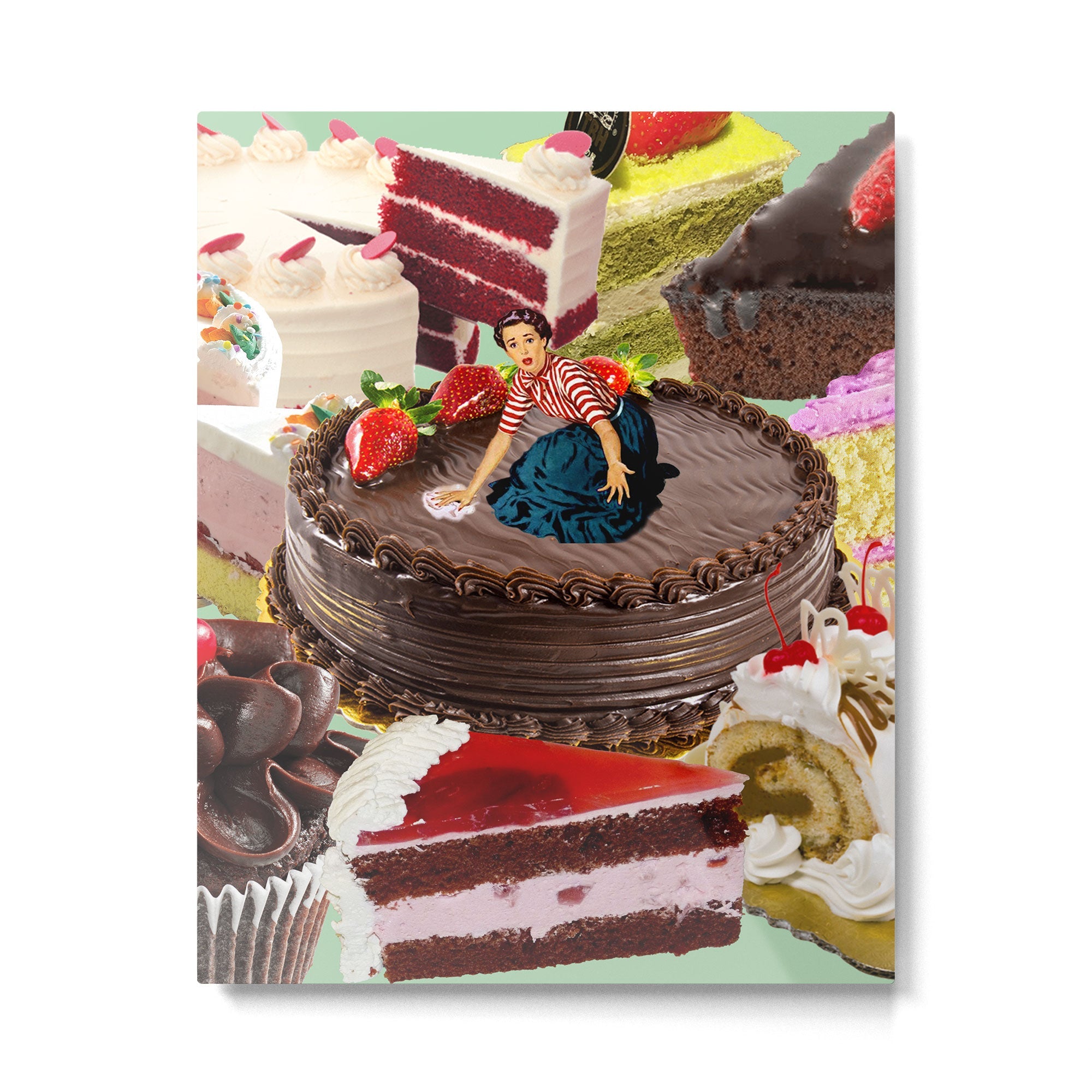 The Cake Factory Metal Print | TeksDecor