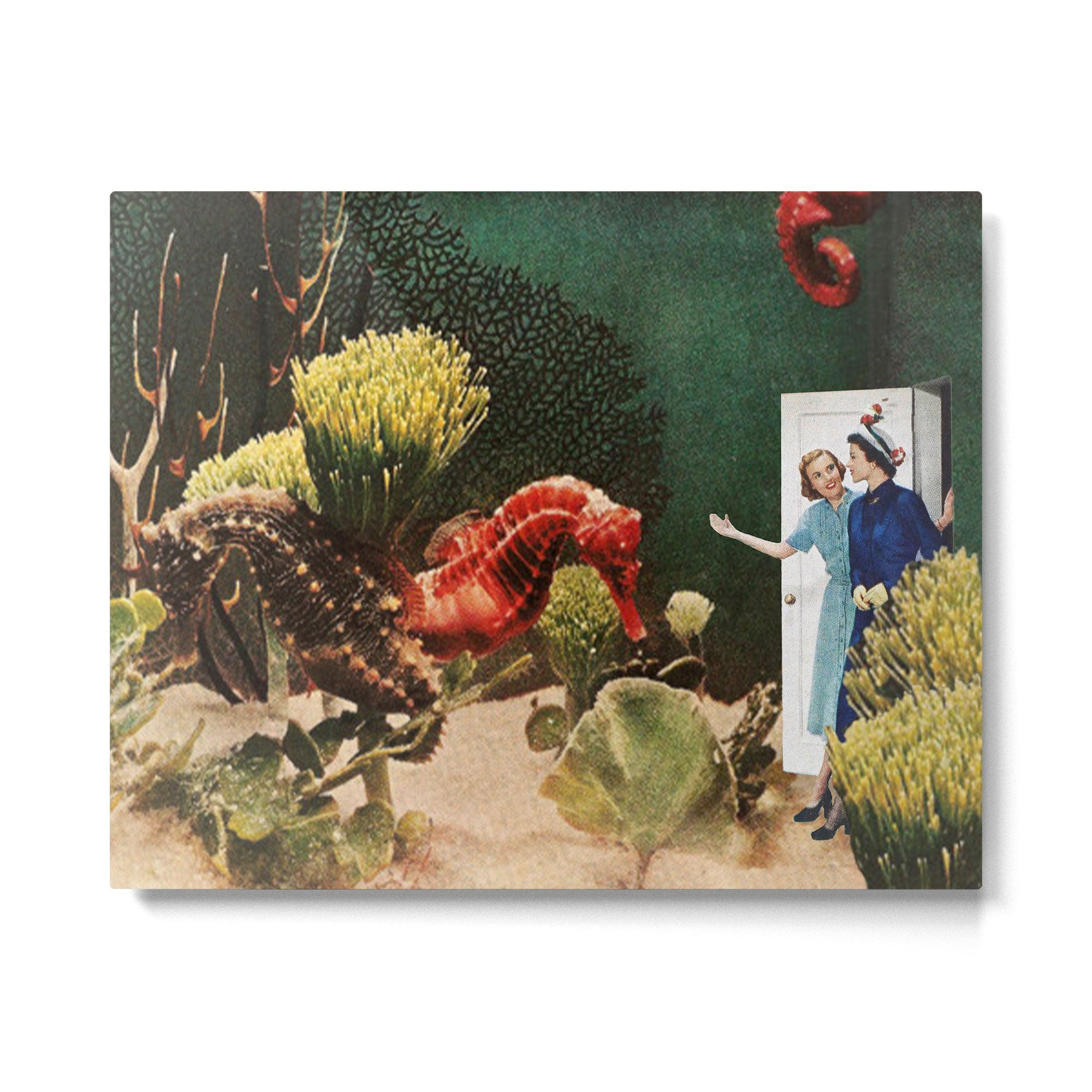 Under the Sea // Seahorses Metal Print | TeksDecor