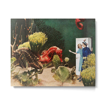 Under the Sea // Seahorses Metal Print | TeksDecor