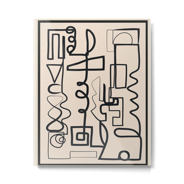 Abstract Line Movement 04 Metal Print | TeksDecor