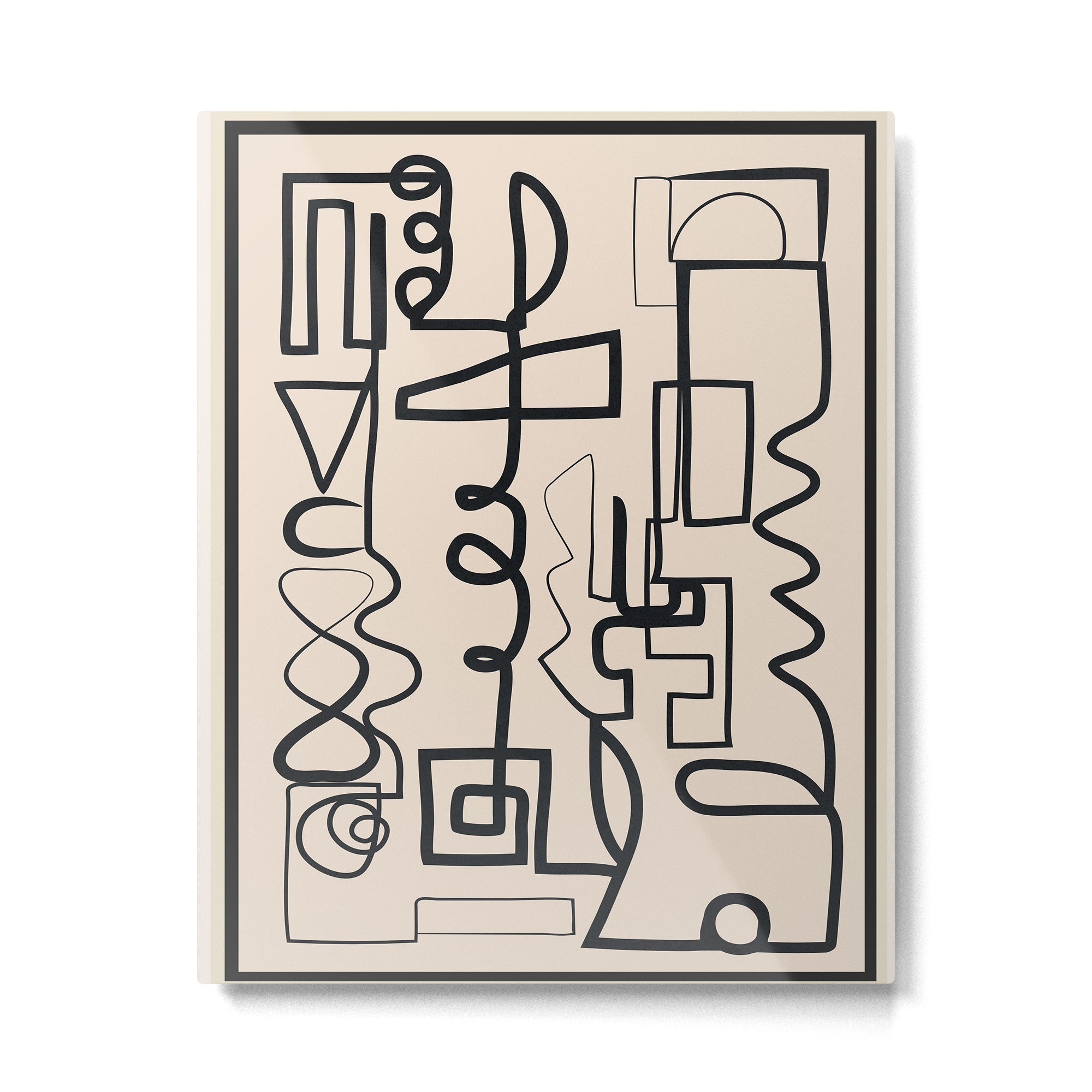 Abstract Line Movement 04 Metal Print | TeksDecor