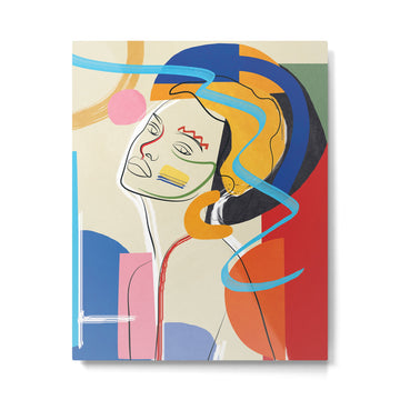 Abstract Woman 04 Metal Print | TeksDecor