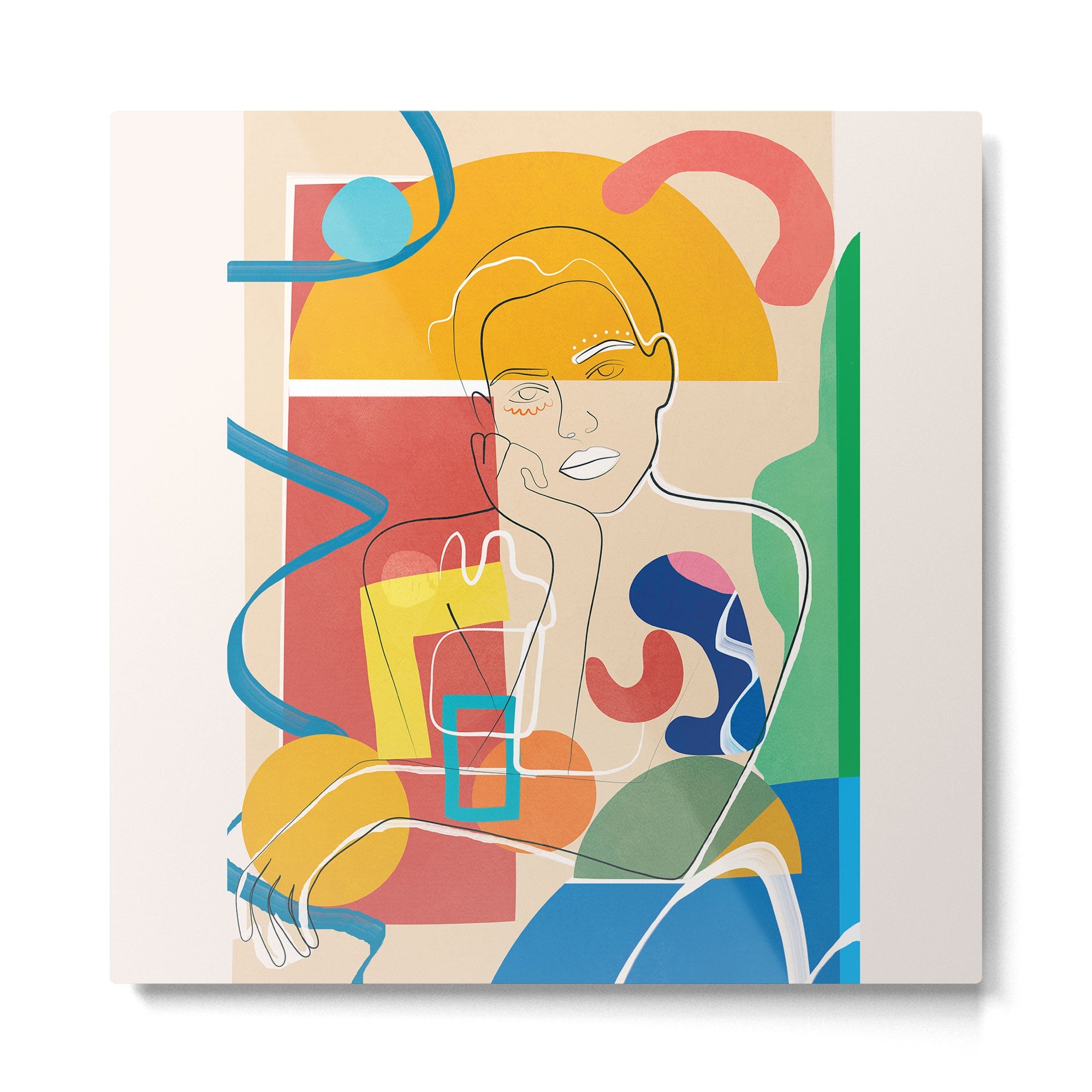 Abstract Woman 10 Metal Print | TeksDecor