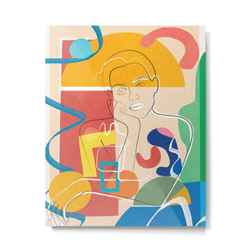 Abstract Woman 10 Metal Print | TeksDecor