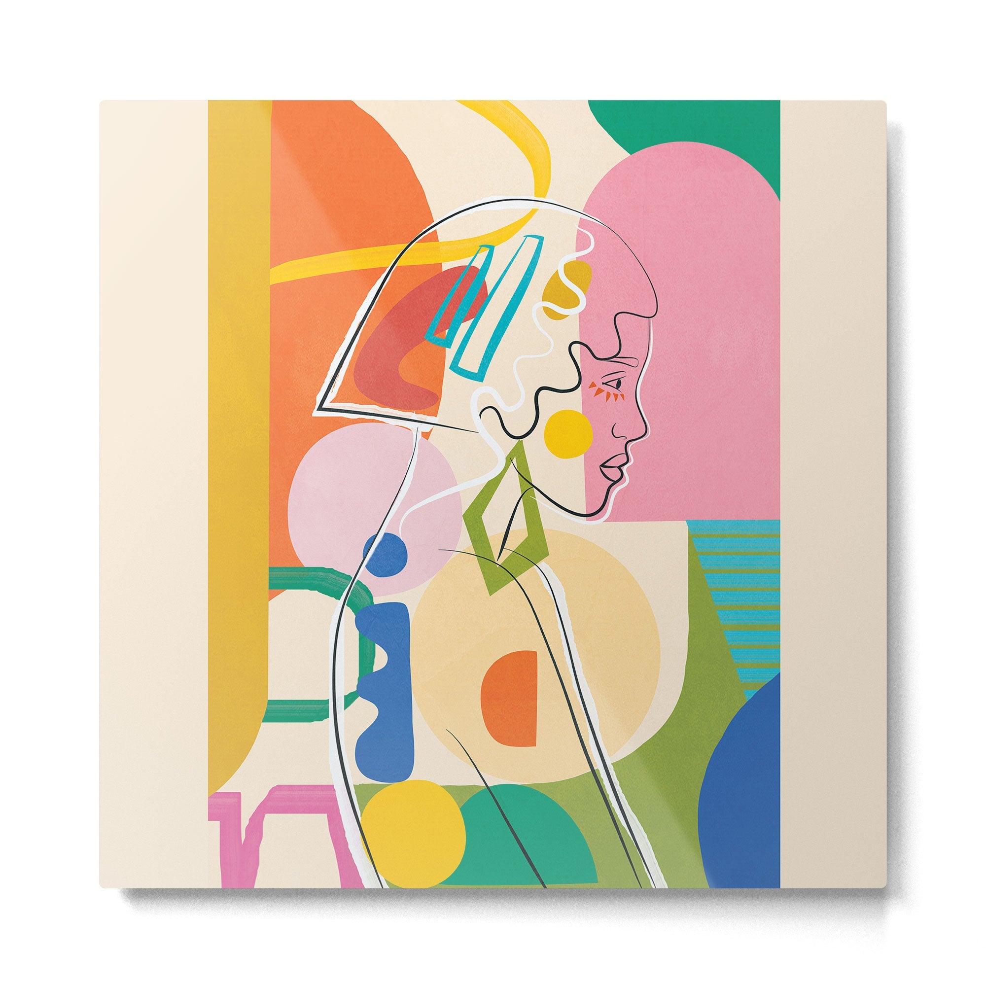 Abstract Woman 13 Metal Print | TeksDecor