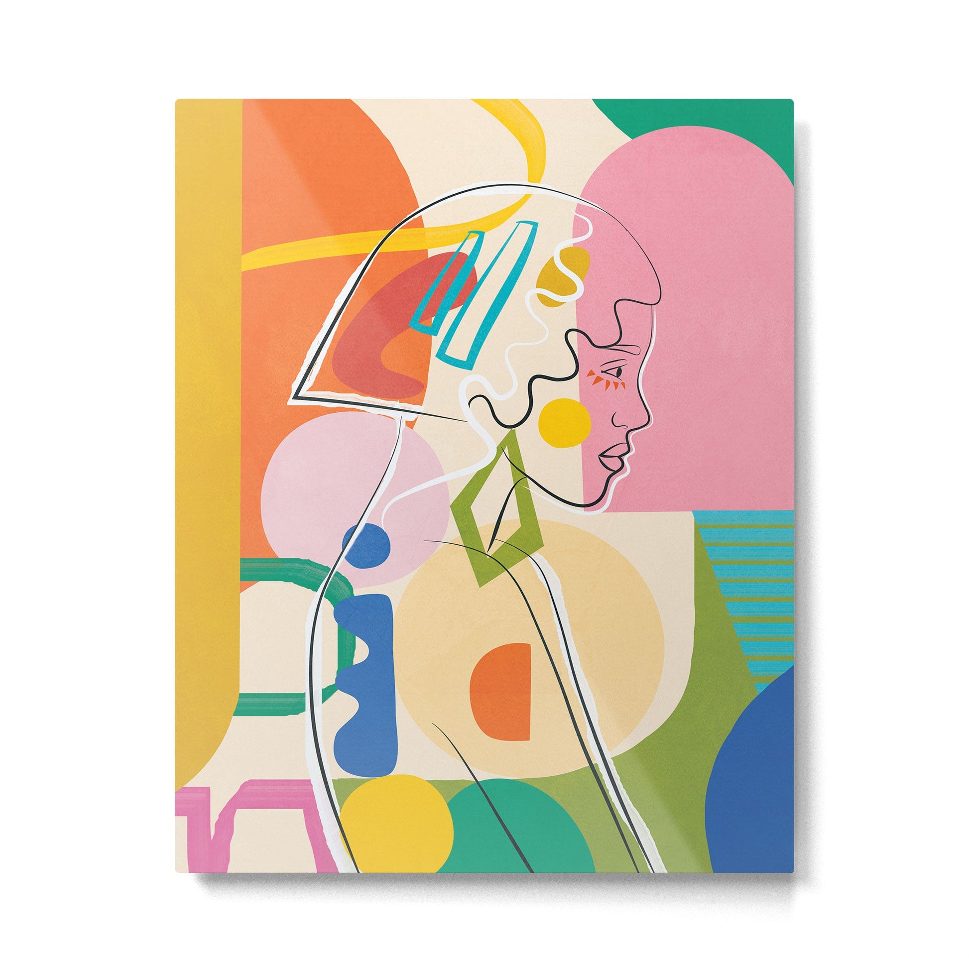Abstract Woman 13 Metal Print | TeksDecor