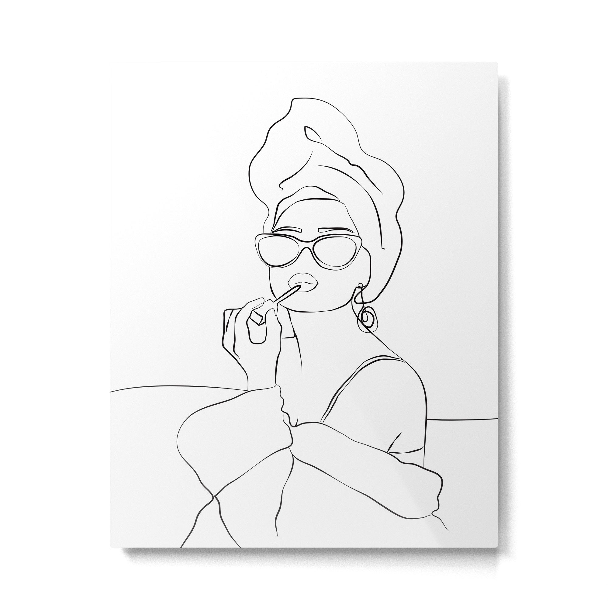 Audrey Hepburn Metal Print | TeksDecor