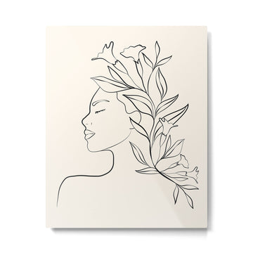Blooming I Metal Print | TeksDecor