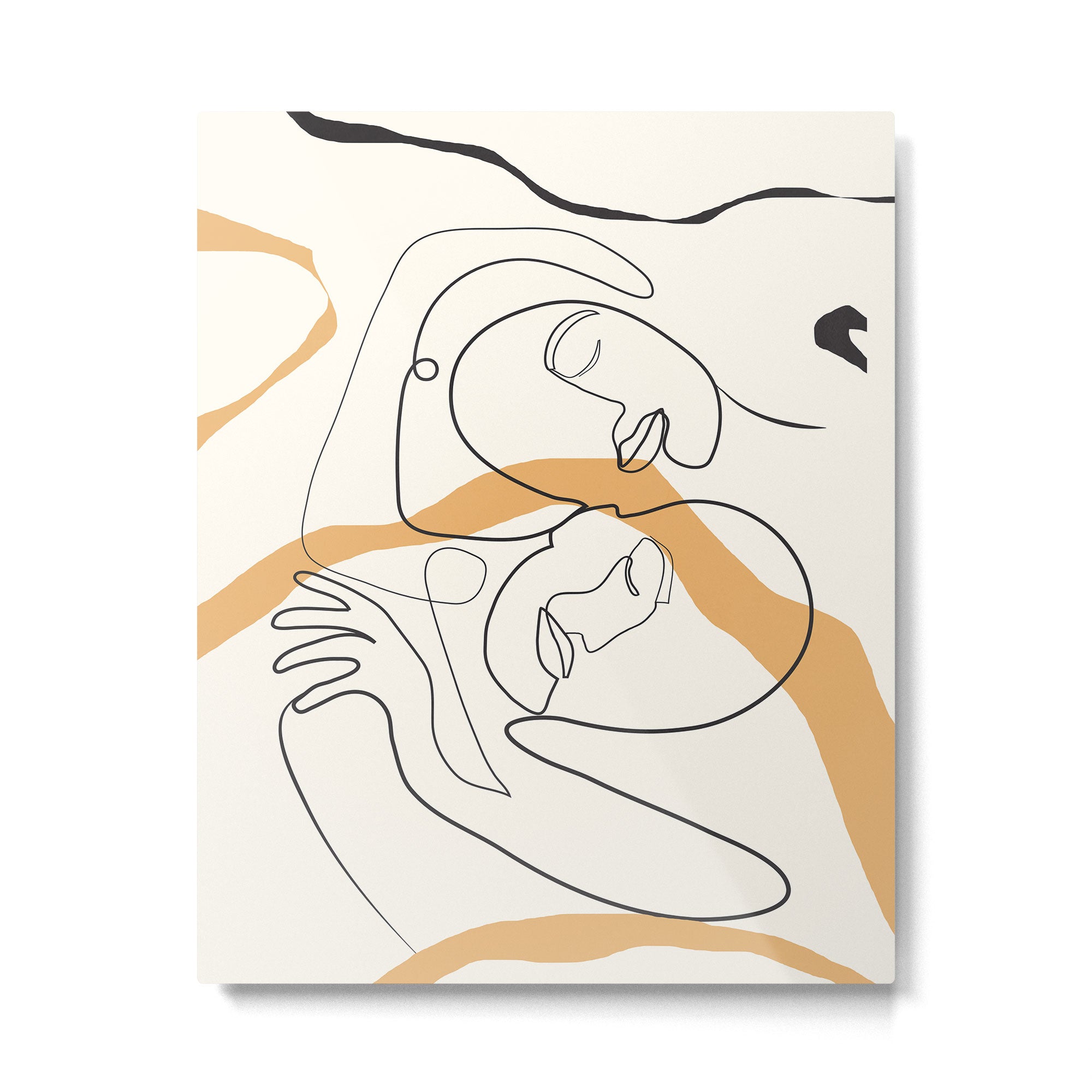 Character Faces 03 Metal Print | TeksDecor