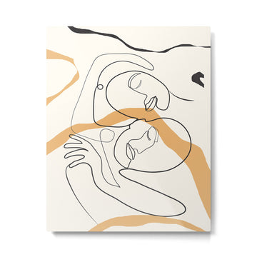 Character Faces 03 Metal Print | TeksDecor