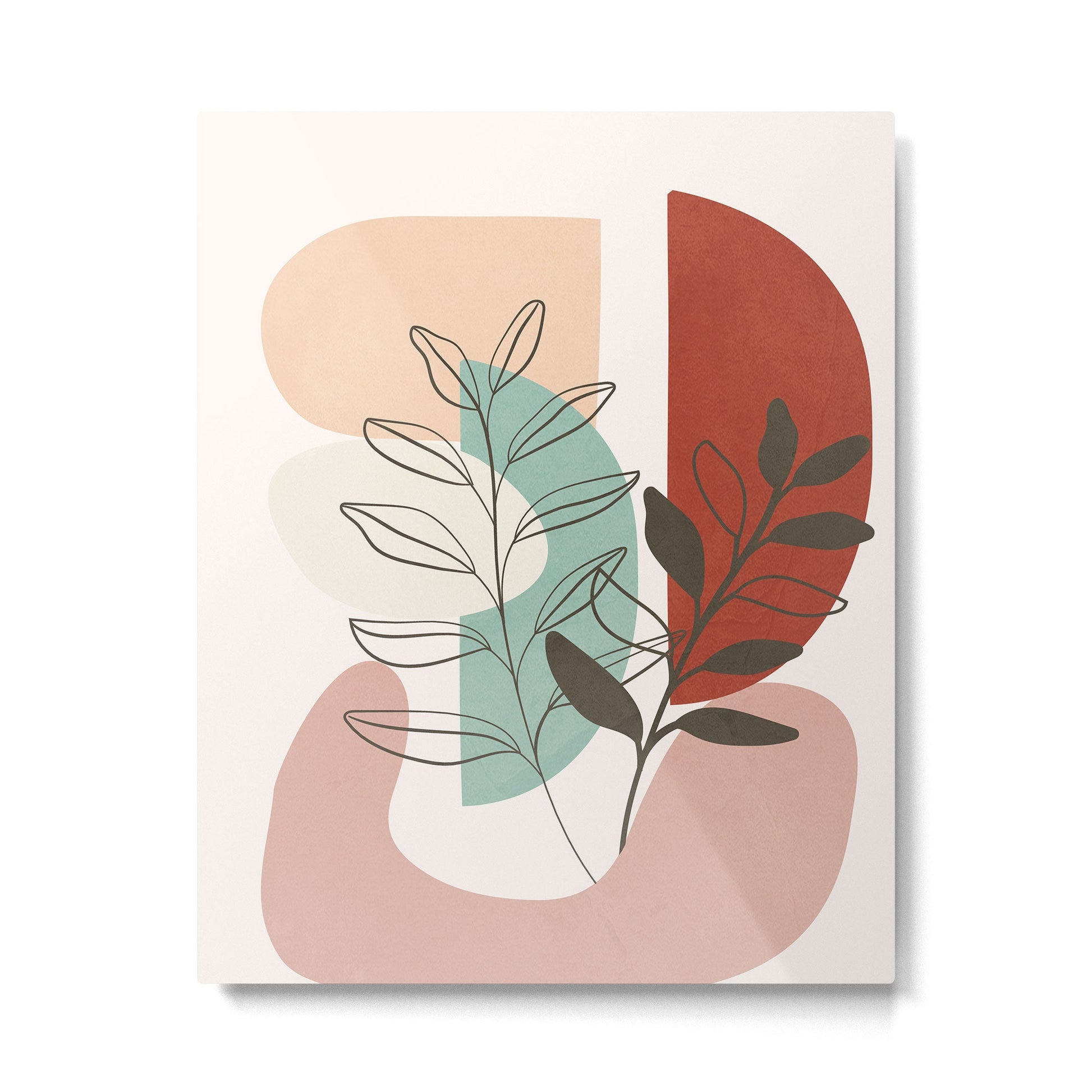 Leaf Design 06 Metal Print | TeksDecor