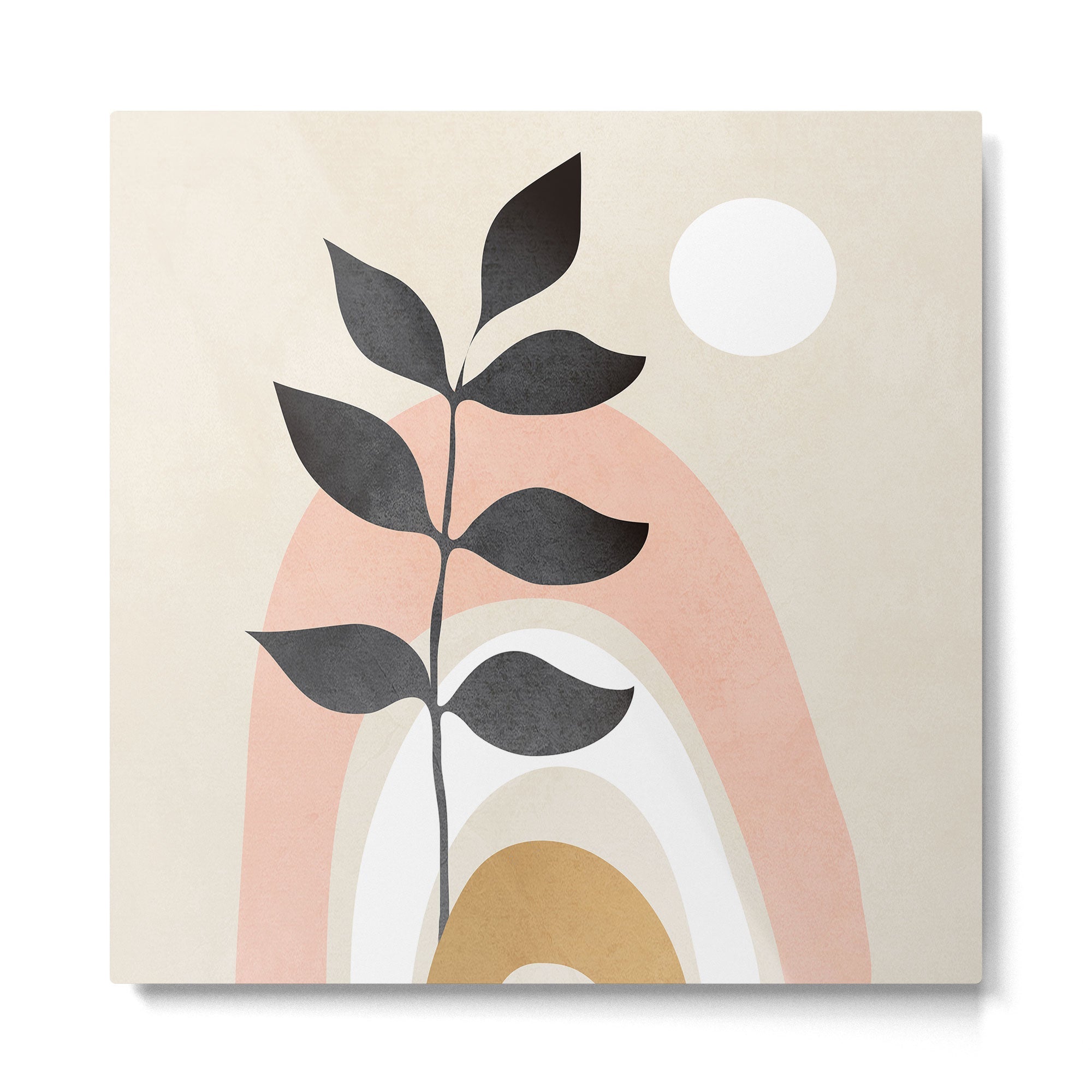 Minimal Abstract Shapes 16 Metal Print | TeksDecor