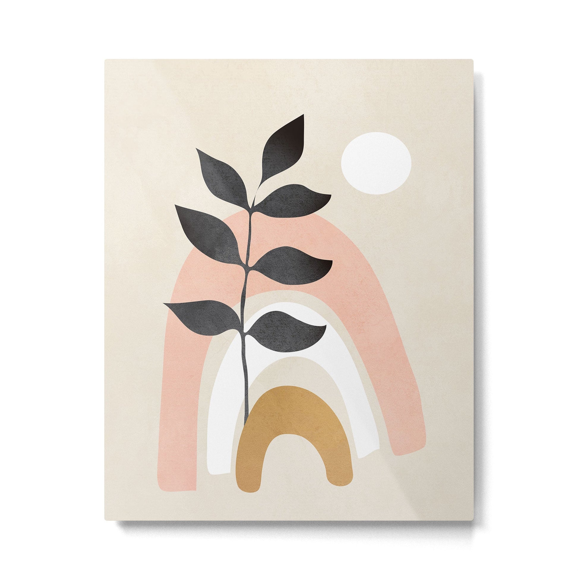 Minimal Abstract Shapes 16 Metal Print | TeksDecor