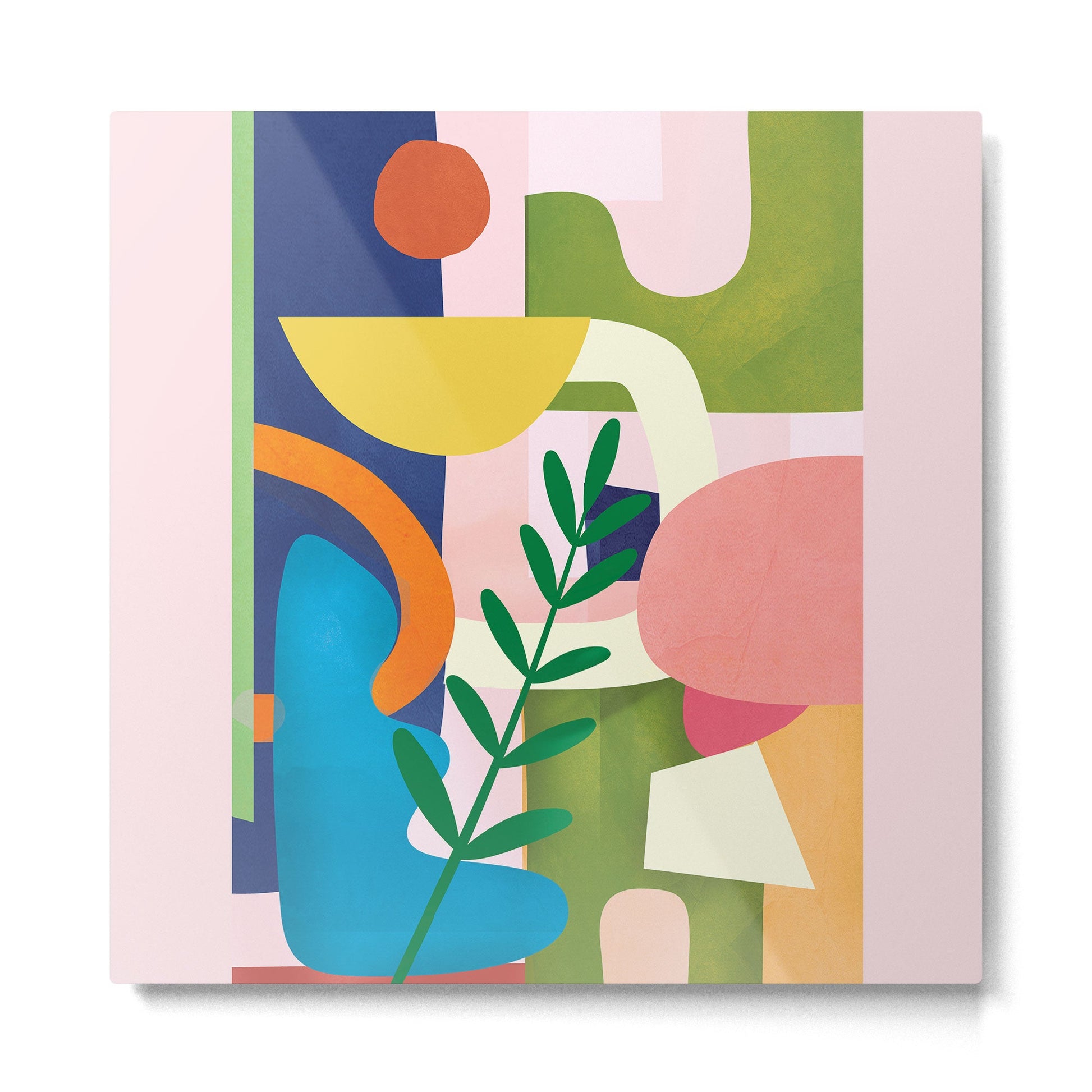 Minimal Modern Abstract 43 Metal Print | TeksDecor