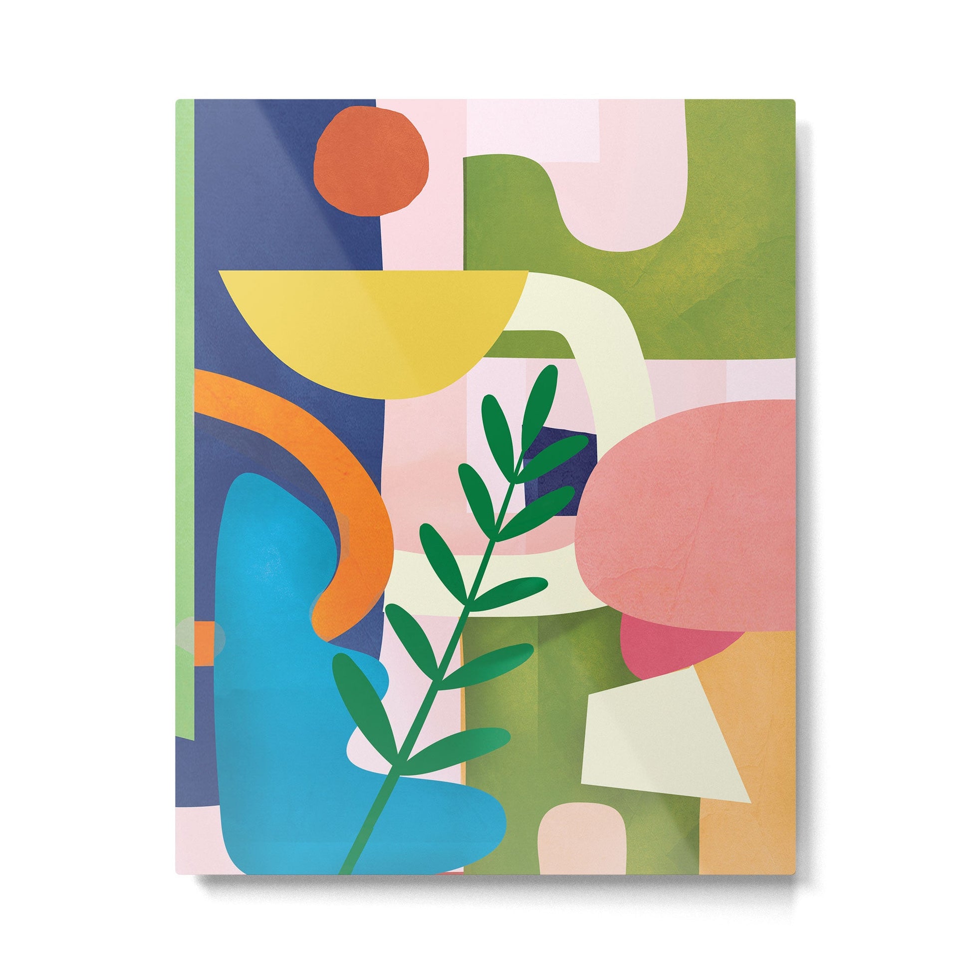 Minimal Modern Abstract 43 Metal Print | TeksDecor