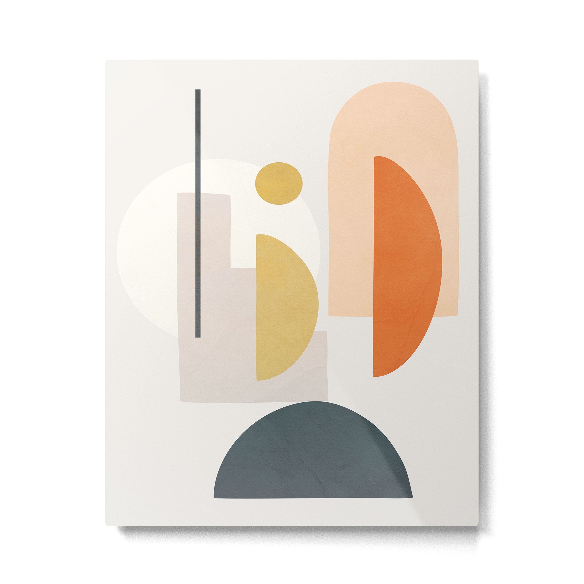 Modern Shapes 01 Metal Print | TeksDecor