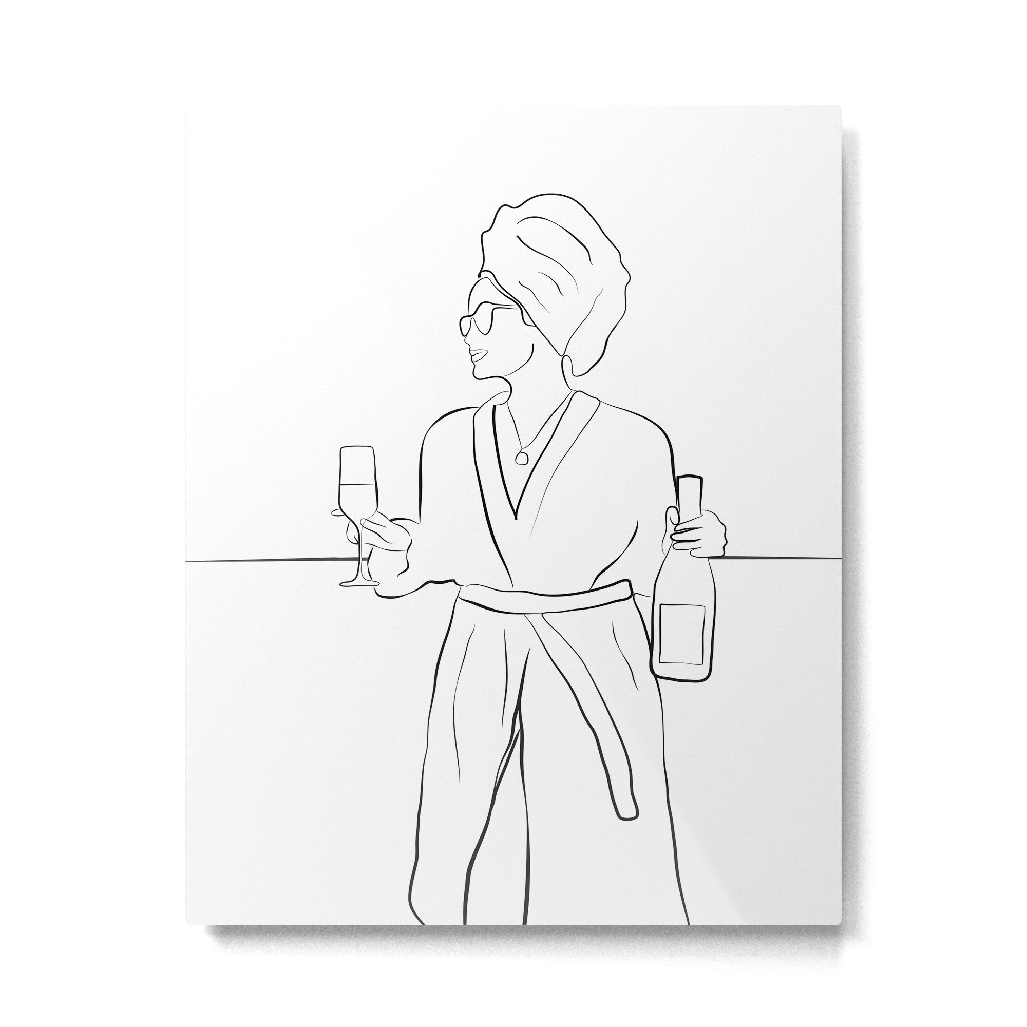 Morning Wine Metal Print | TeksDecor
