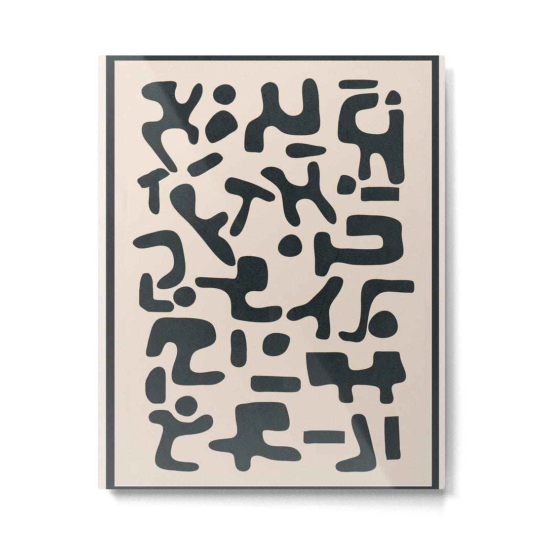 Organic Contemporary Modern Shapes 05 Metal Print | TeksDecor