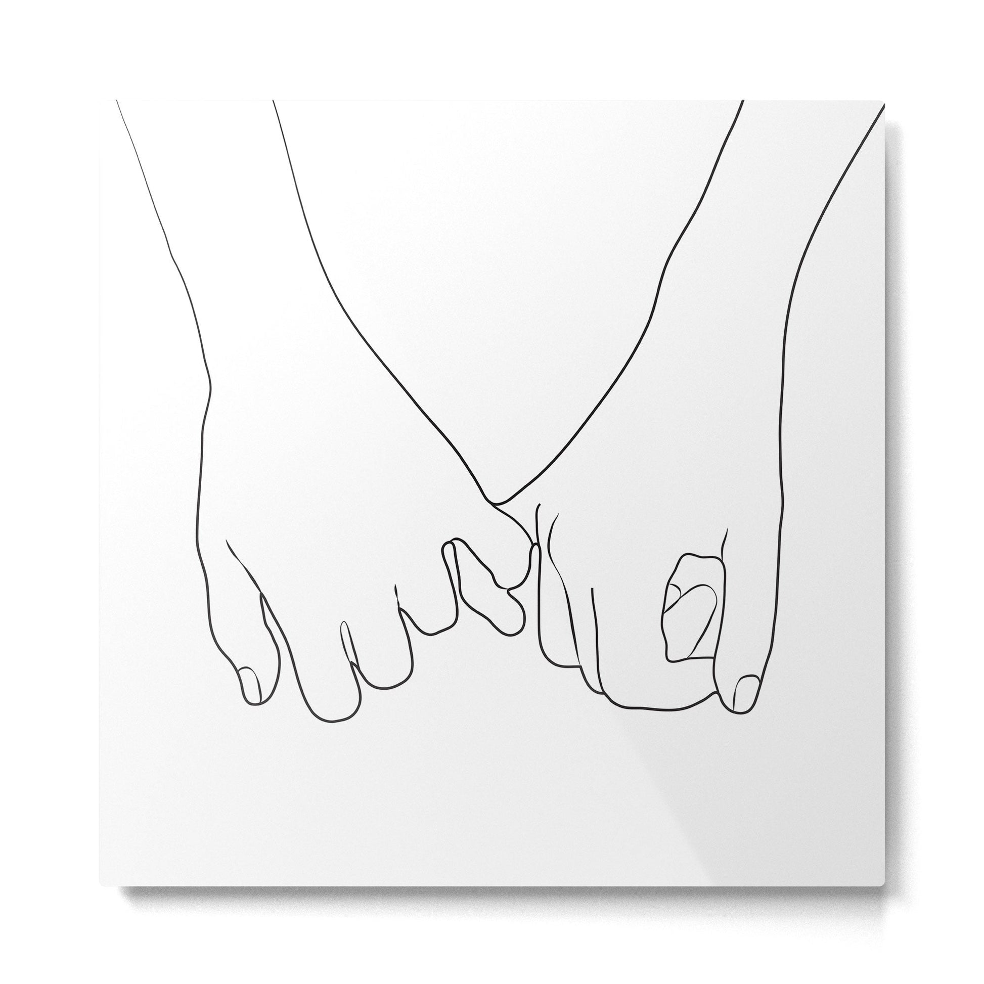 Pinky Promise IV Metal Print | TeksDecor