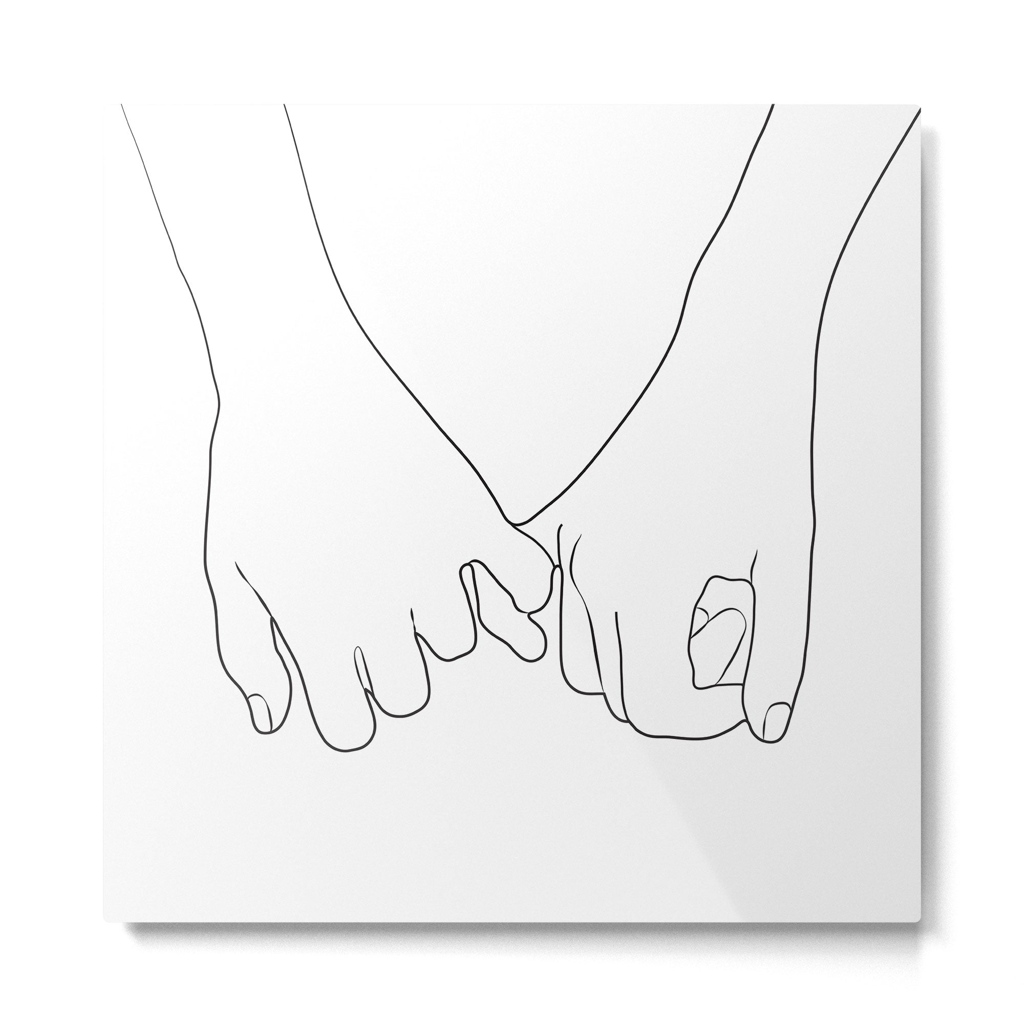 Pinky Promise IV Metal Print | TeksDecor