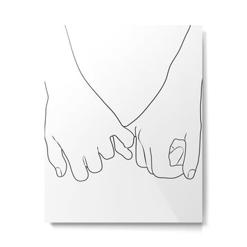 Pinky Promise IV Metal Print | TeksDecor