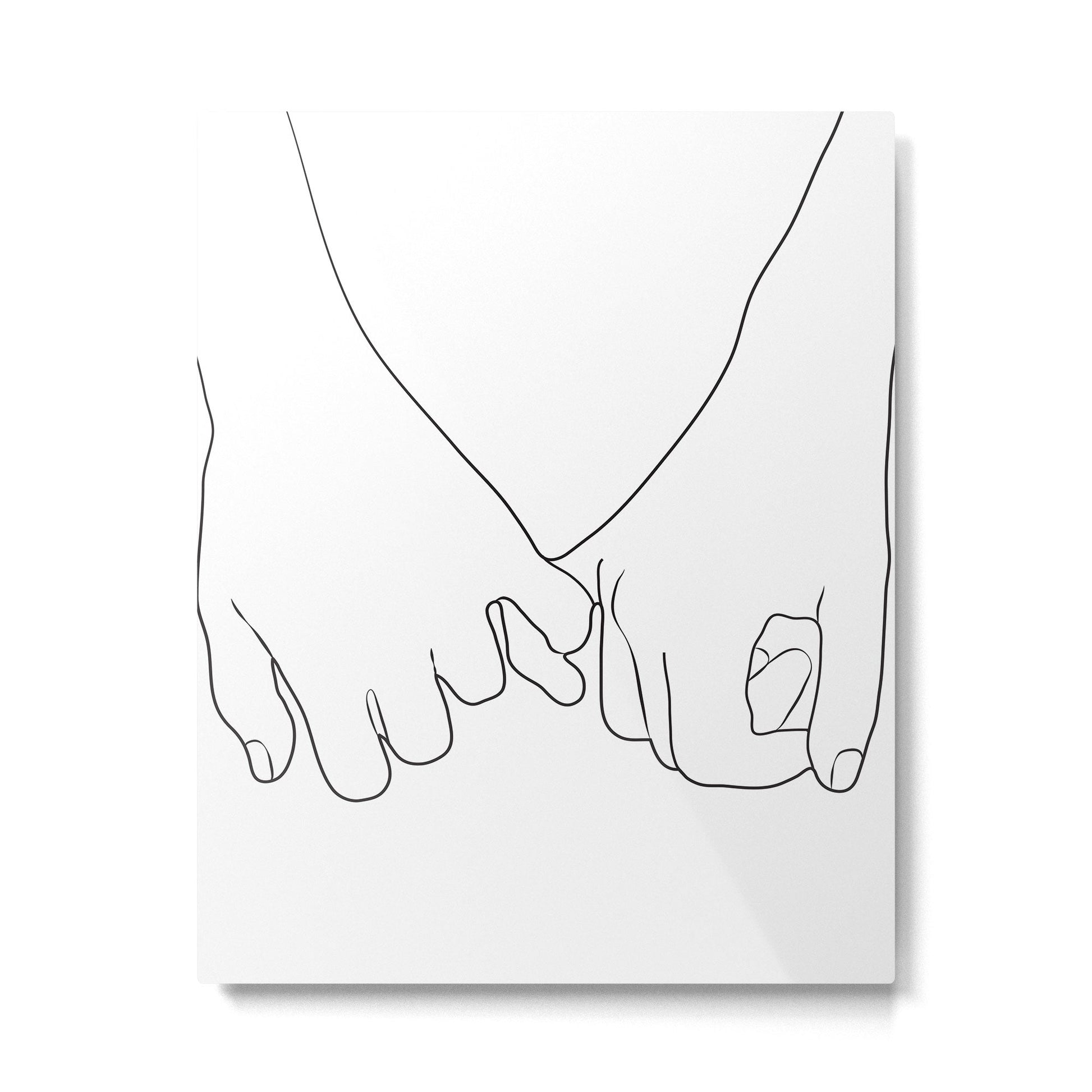 Pinky Promise IV Metal Print | TeksDecor