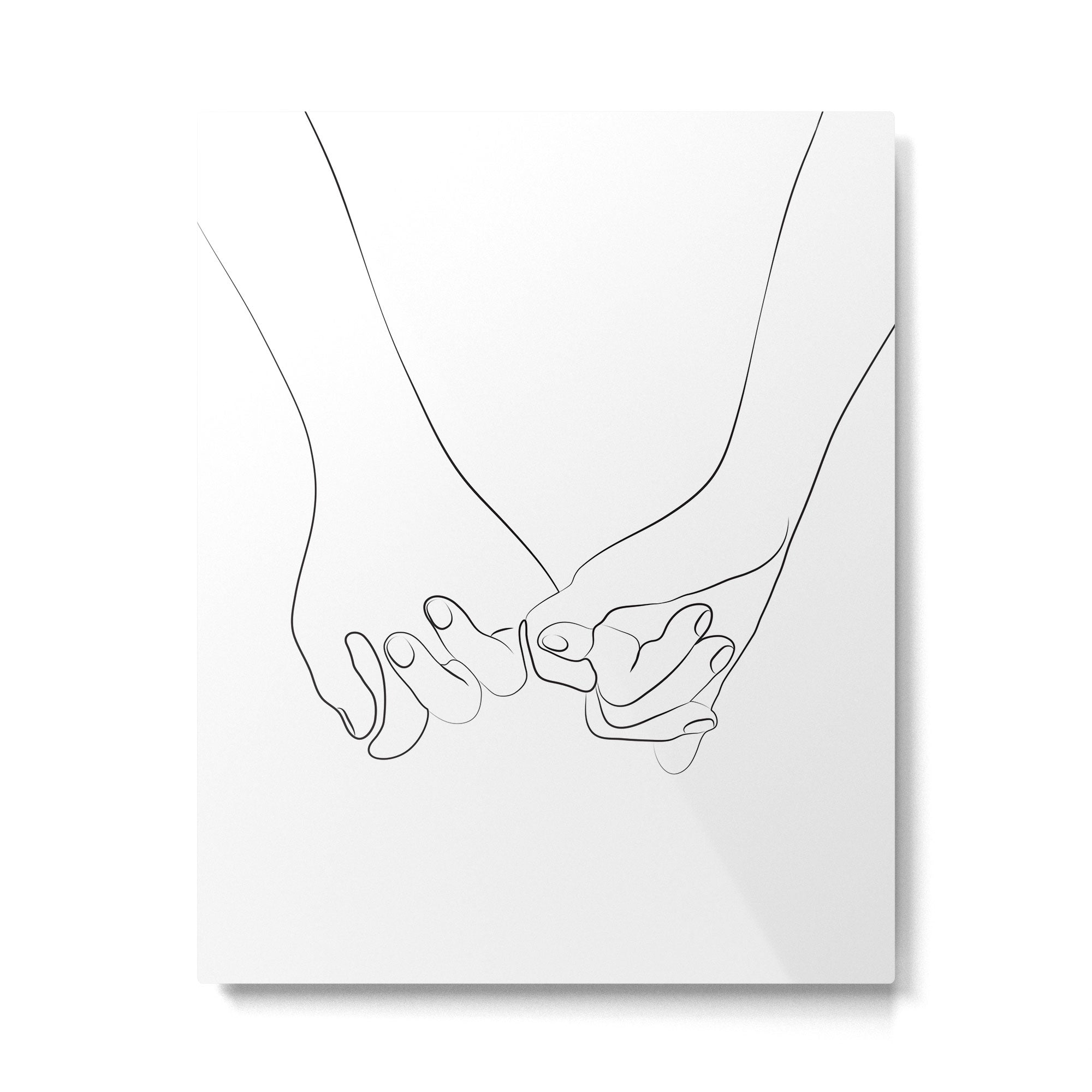Pinky Promise VI Metal Print | TeksDecor