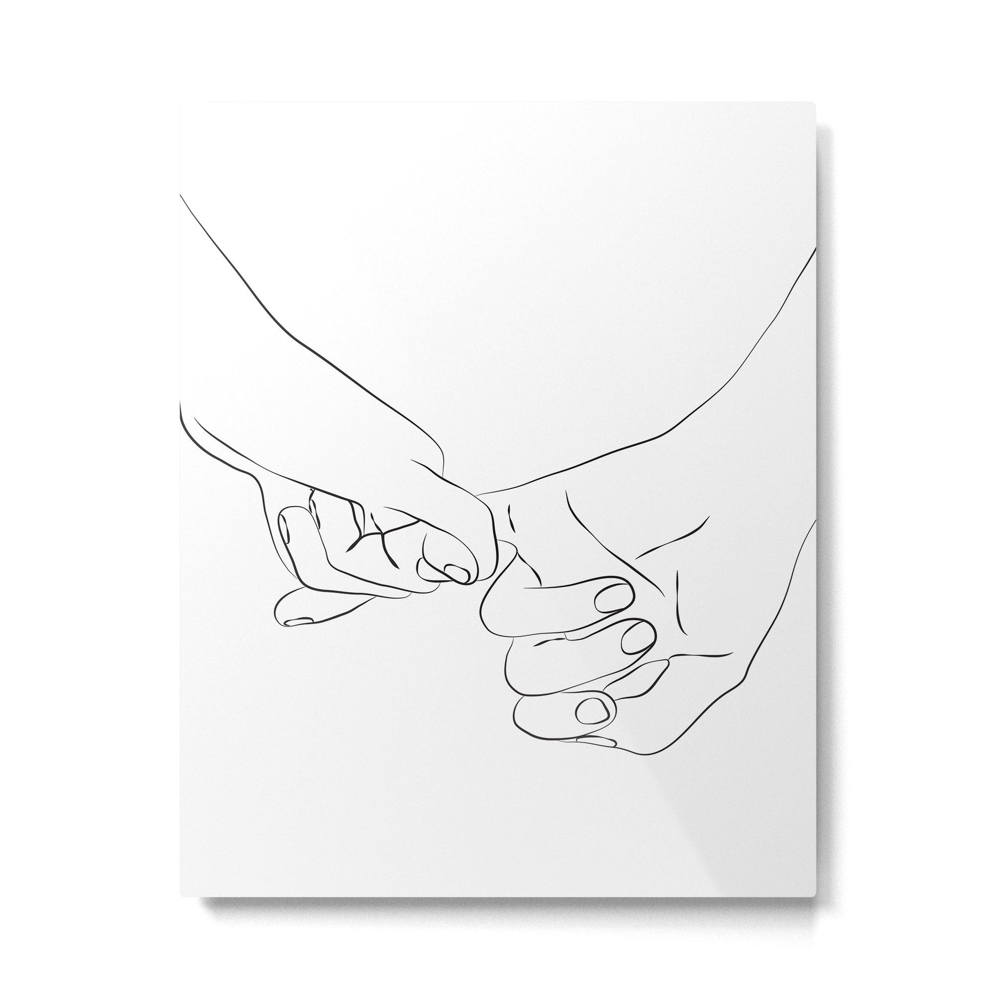 Pinky Promise VIII Metal Print | TeksDecor
