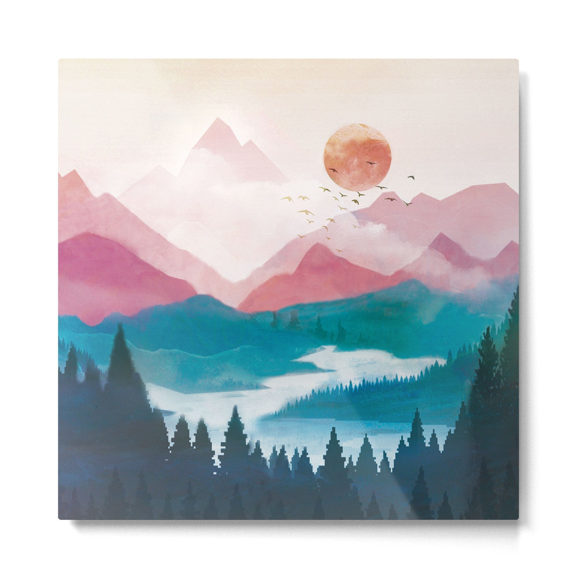 Wilderness Becomes Alive at Night II Metal Print | TeksDecor