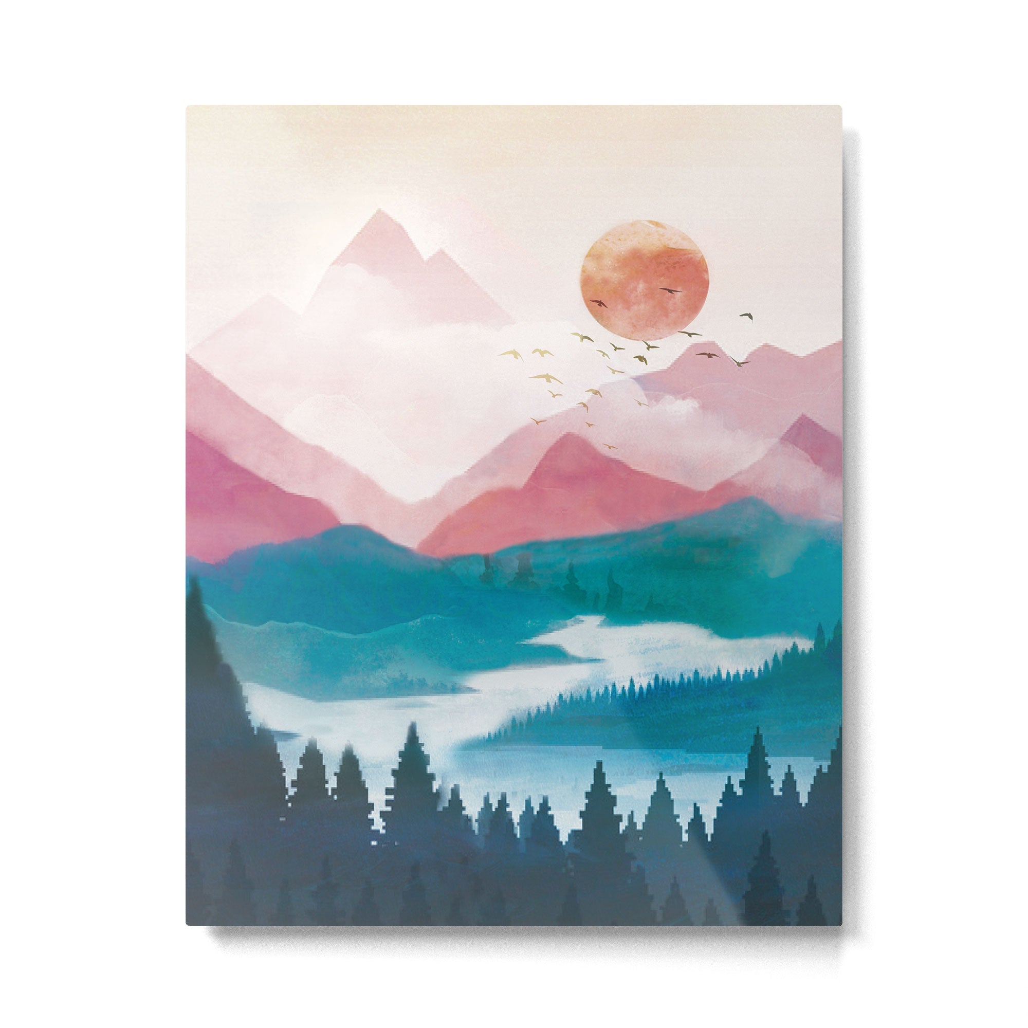 Wilderness Becomes Alive at Night II Metal Print | TeksDecor