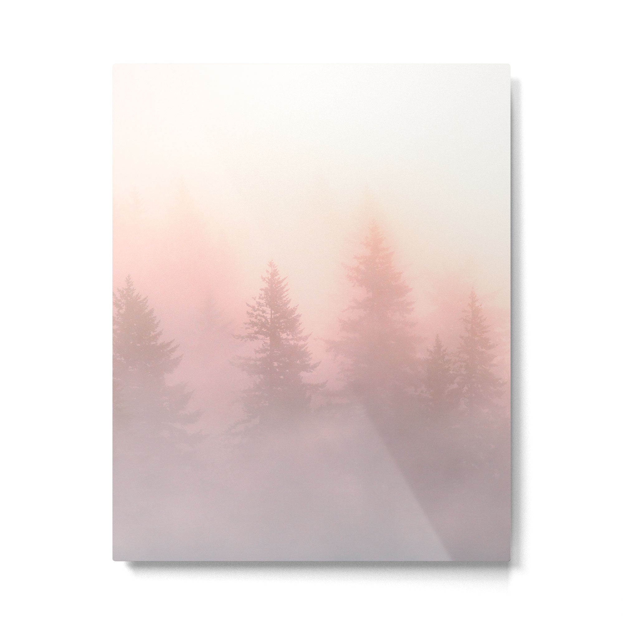Foggy Forest Adventure - Mountain Woods Wanderlust Metal Print | TeksDecor